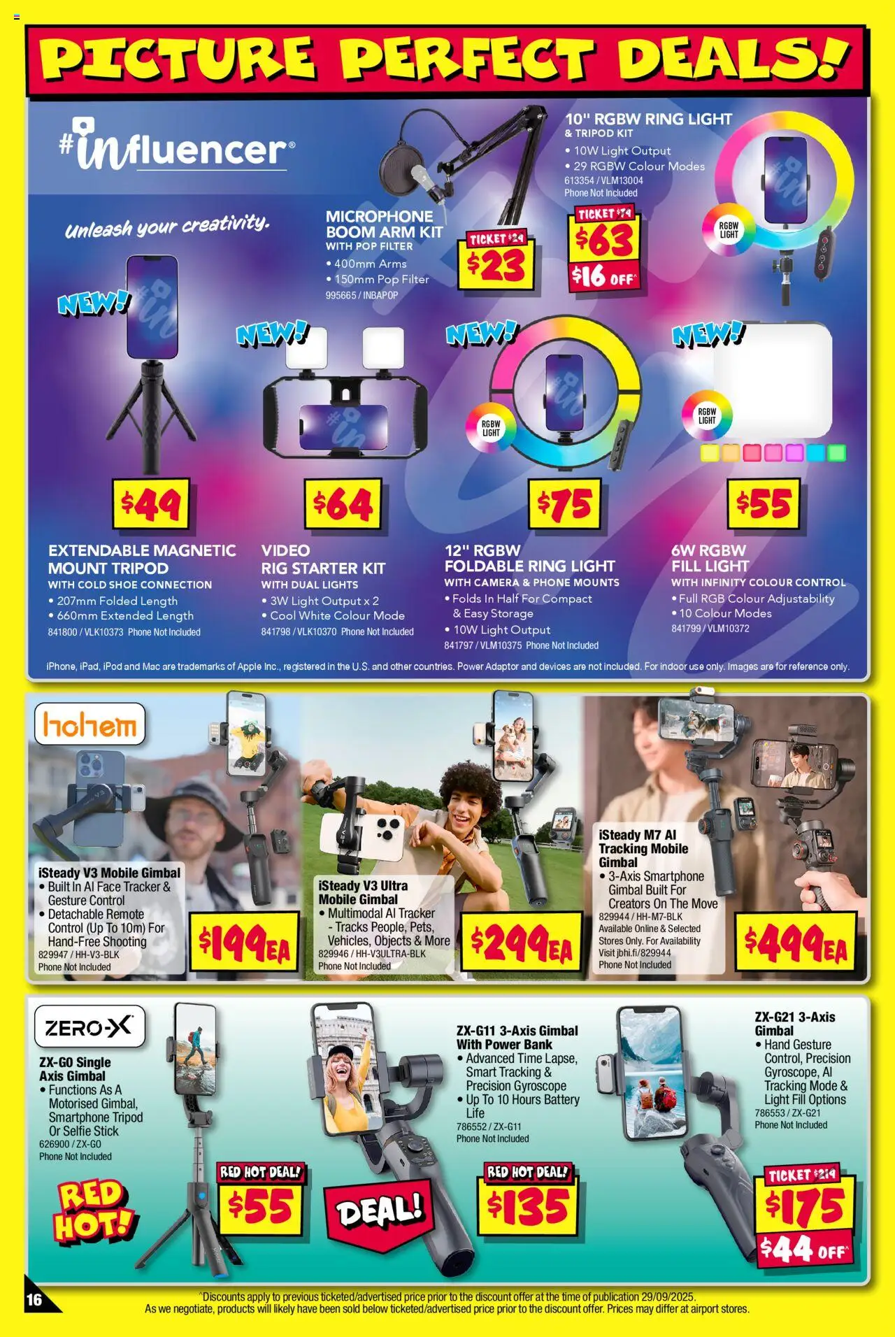 JB Hi-Fi catalogue - valid from 02.10.2025 | Page: 16 | Products: Light, Adaptor, Ipod, Microphone
