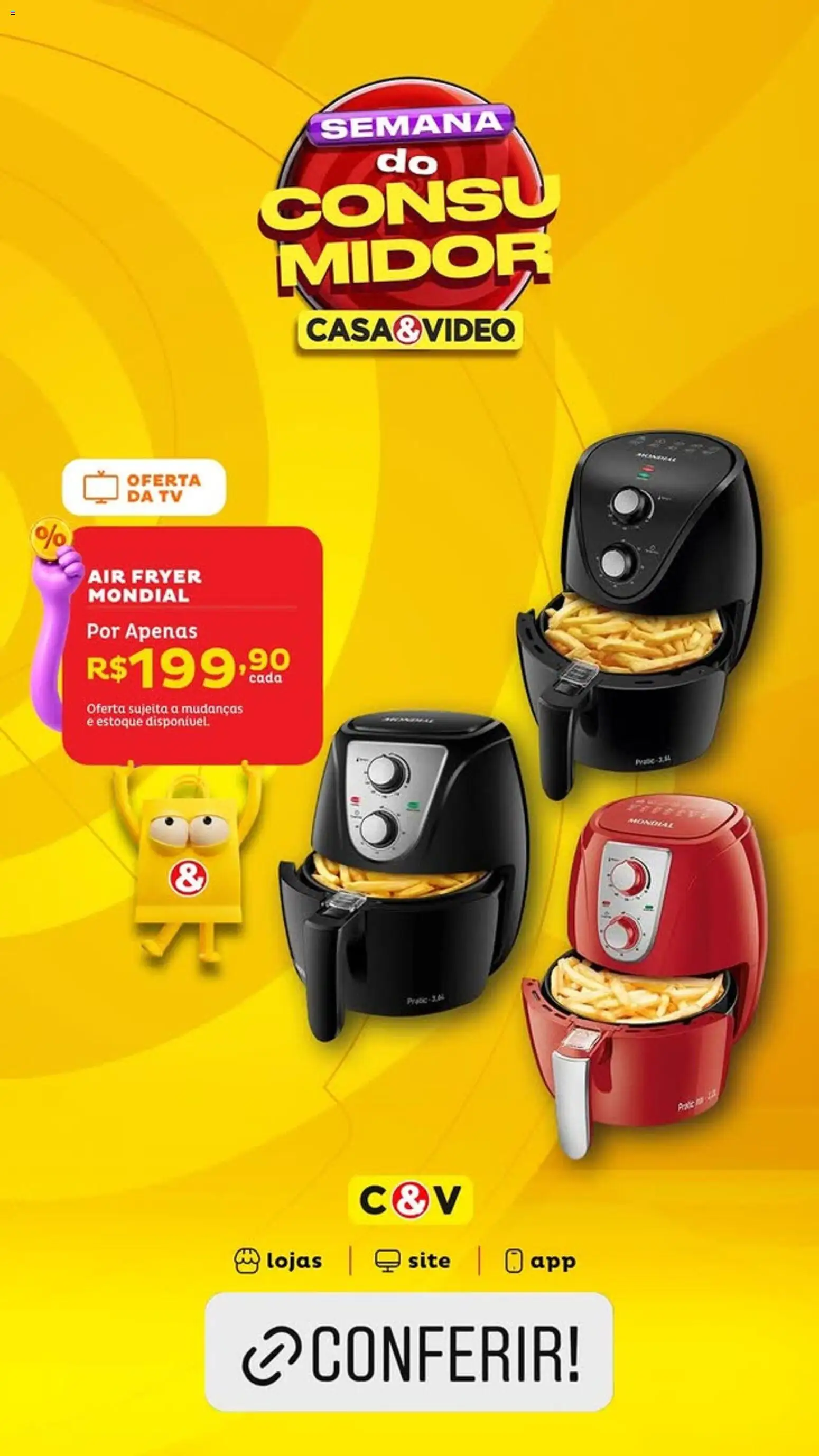 Casa e Video Folheto - válido de 13.03.2026 | Página: 3 | Produtos: Air fryer, Tv