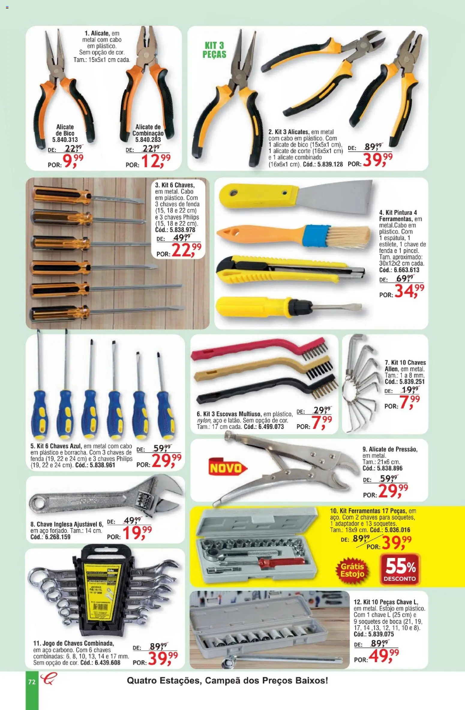 Quatro Estações Folheto - válido de 01.02.2026 | Página: 68 | Produtos: Soquetes, Bico, Cabo, Adaptador