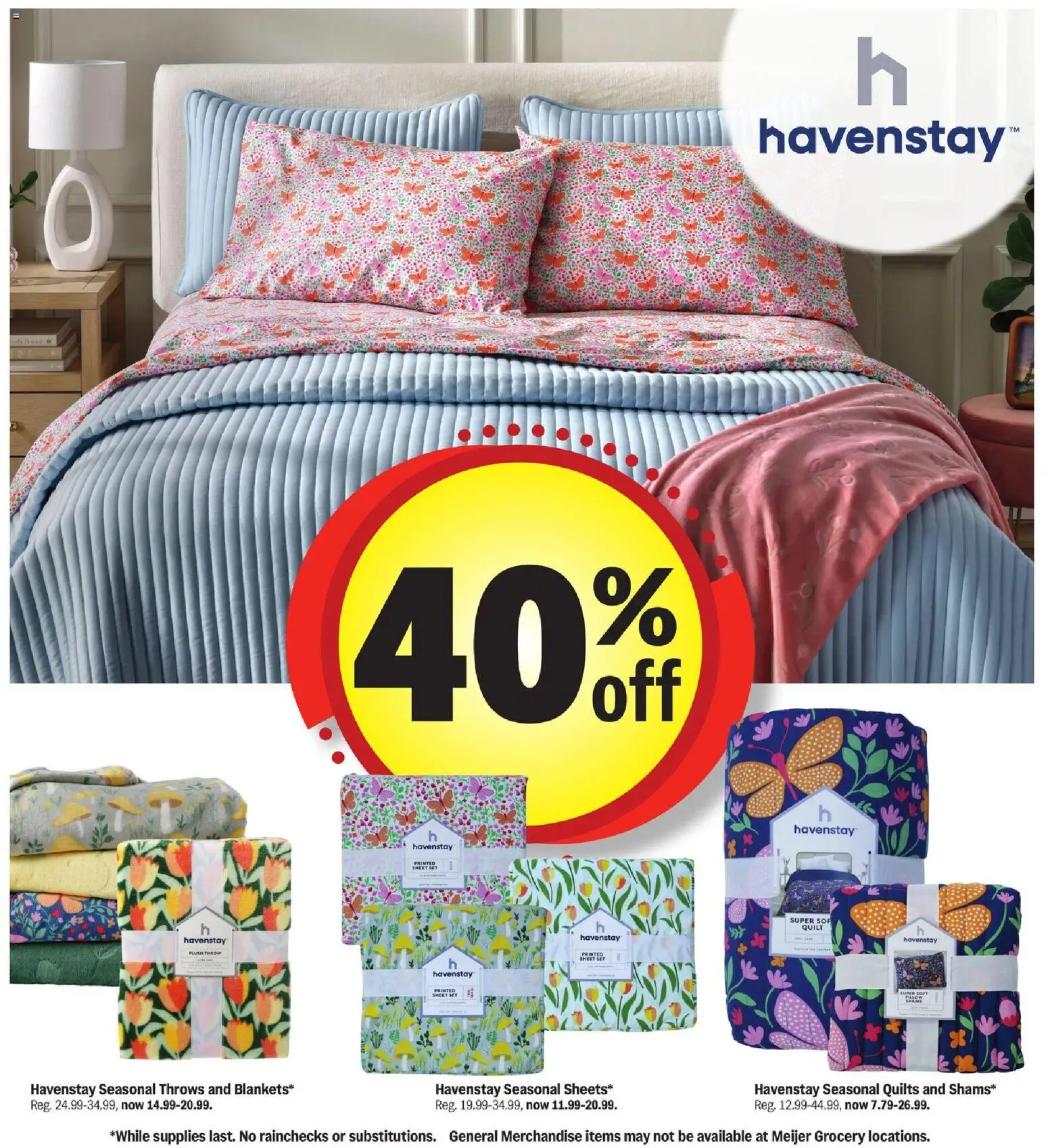 Meijer More Deals Across the Store - valid from 21.01.2026 | Page: 2 | Products: Pillow, Quilt, Sheet