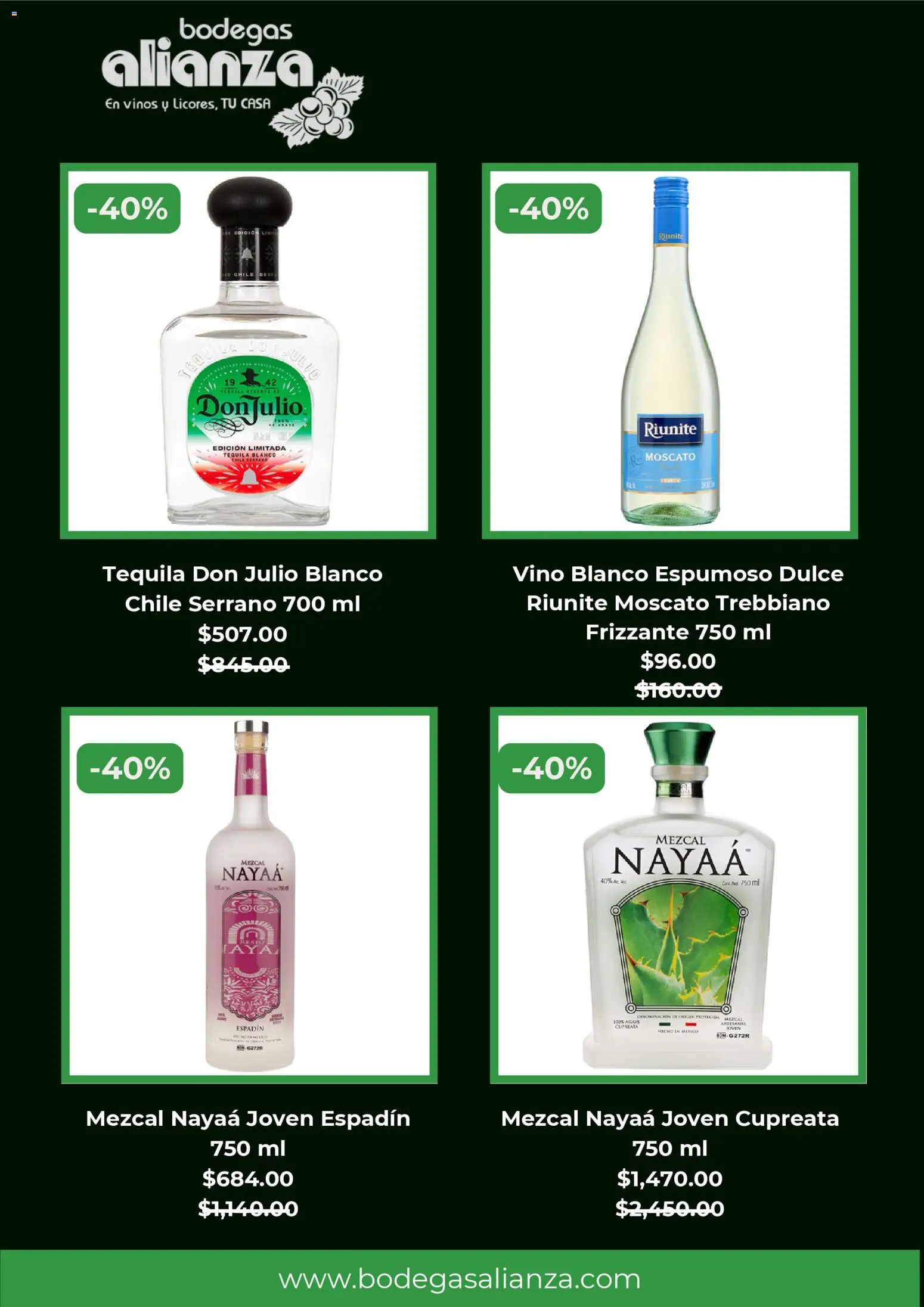 Nuevas ofertas de Bodegas Alianza válidas en toda la República Mexicana desde el 28.11.2025. ¡Encuentra las mejores ofertas en Bodegas Alianza Black Friday! | Página: 3 | Productos: Tequila, Vino