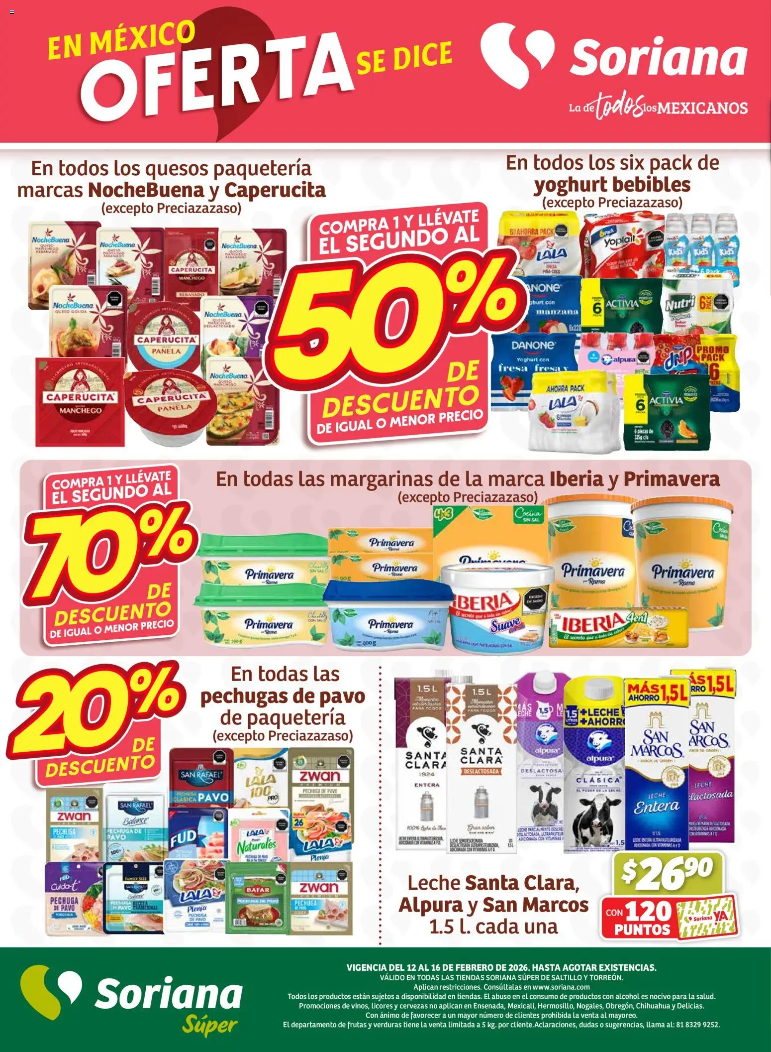 Nuevas ofertas de Soriana válidas en toda la República Mexicana desde el 12.02.2026. ¡Encuentra las mejores ofertas en Soriana - Fin de Semana Súper: Saltillo y Torreón! | Página: 8 | Productos: Fresa, Sal, Piña, Cocina