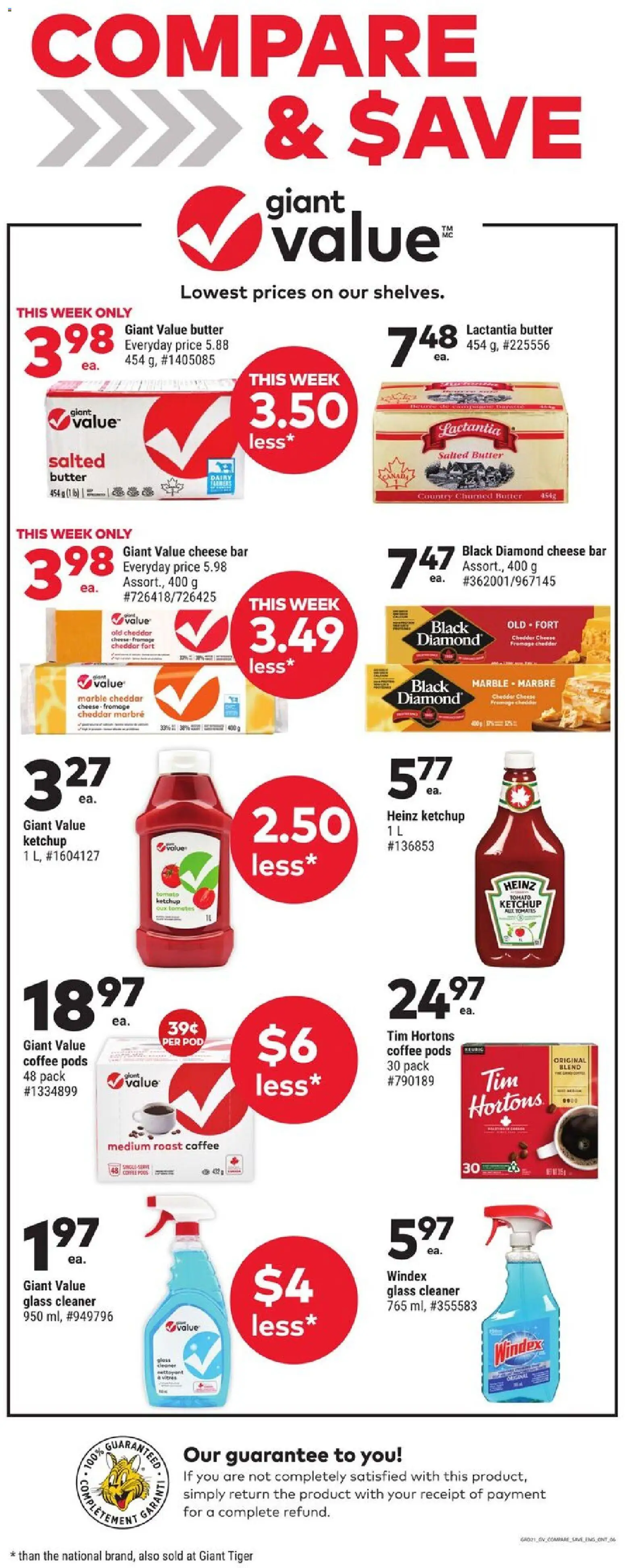 Giant Tiger flyer valid from 25.12.2025 | Page: 6 | Products: Ketchup, Butter, Cheese, Coffee