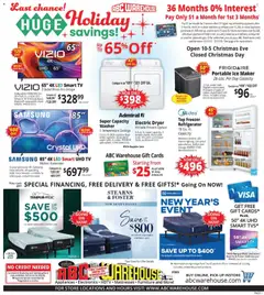 Preview of ABC Warehouse weekly ads valid from 21.12.2025