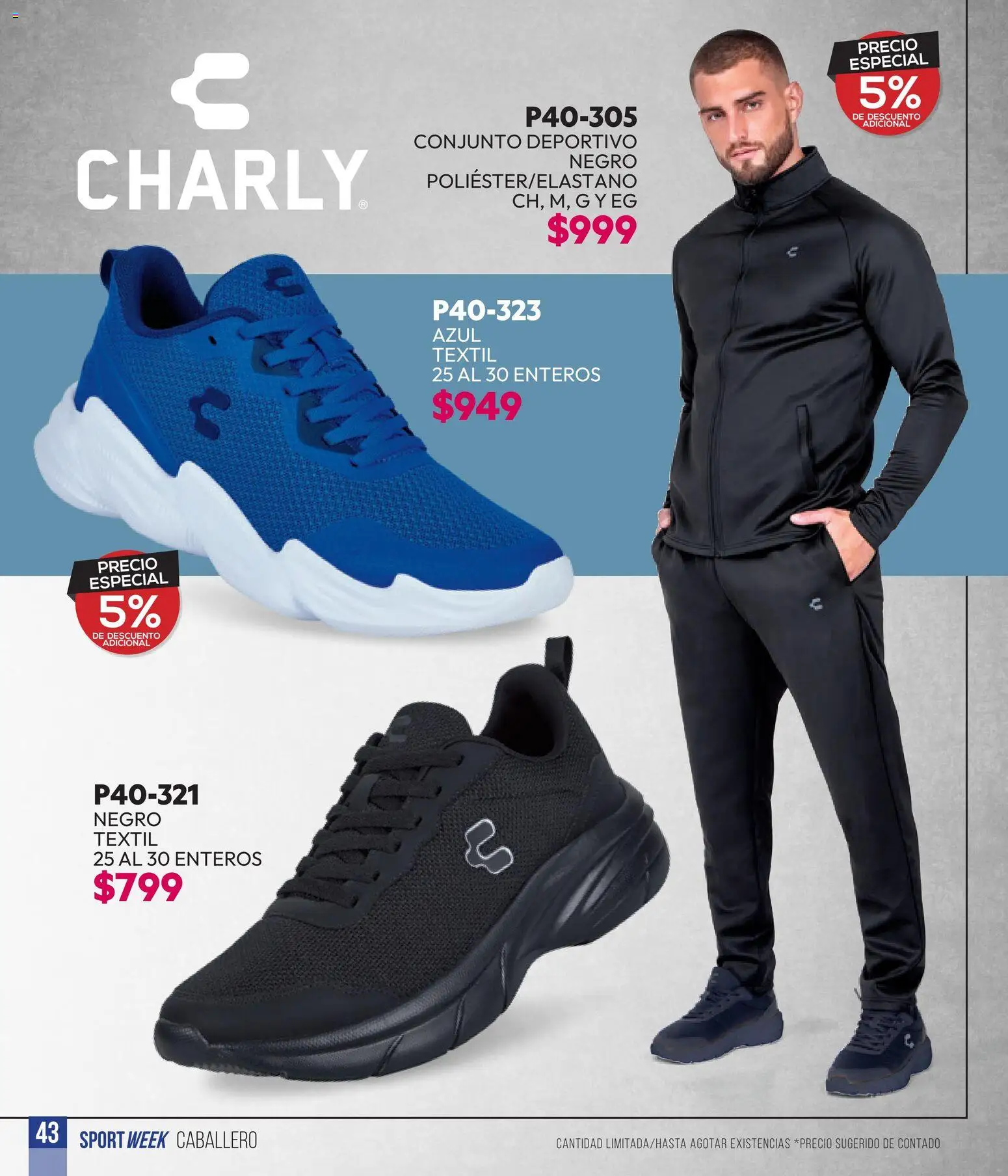 Nuevas ofertas de Cklass válidas en toda la República Mexicana desde el 28.04.2026. ¡Encuentra las mejores ofertas en Cklass catálogo Sportweek! | Página: 158 | Productos: Conjunto