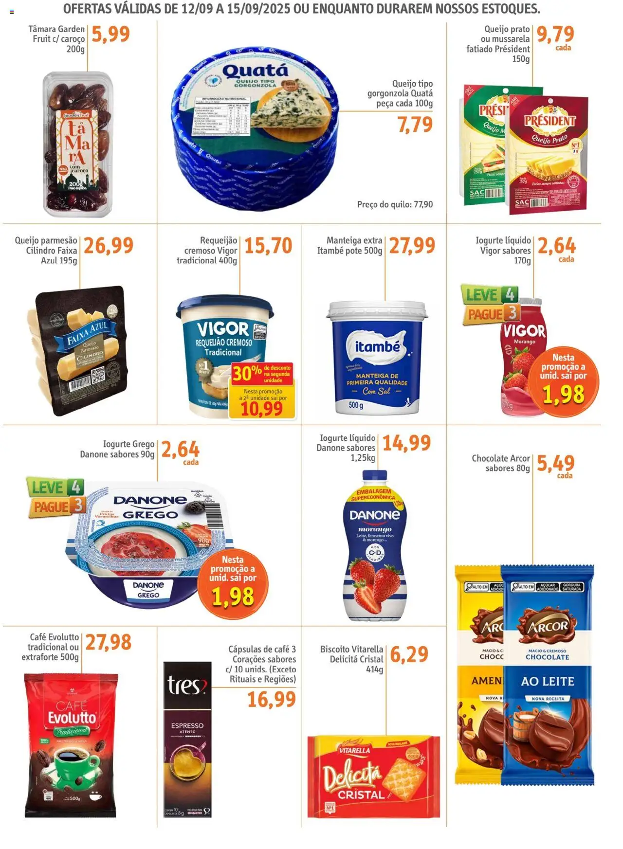 Sonda Folheto - válido de 12.09.2025 | Página: 2 | Produtos: Café, Chocolate, Requeijão, Iogurte grego