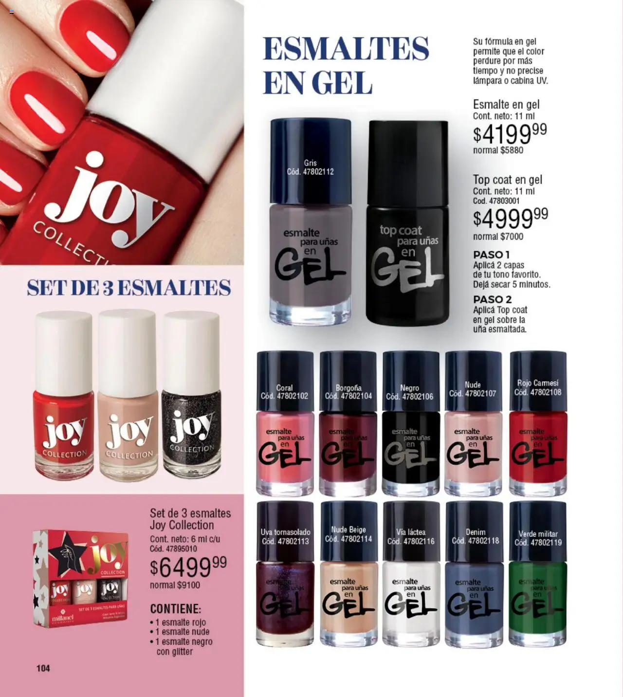Millanel catálogo │ válido desde el 23.06.2025 | Página: 104 | Productos: Sobre, Lámpara, Glitter, Uva