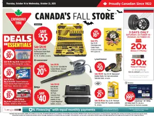 Preview of Canadian Tire weekly flyer from shop Canadian Tire valid from 16.10.2025