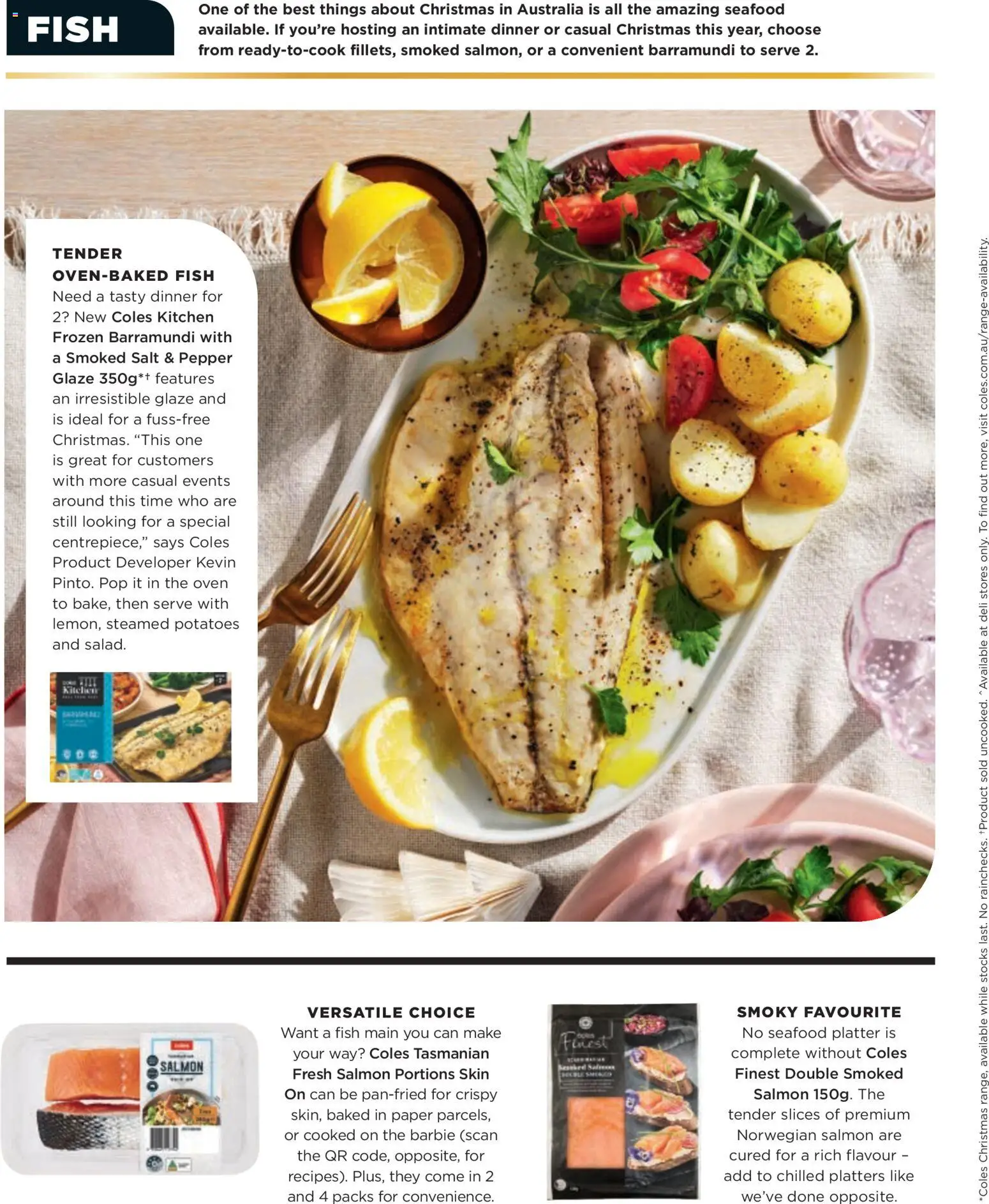 Coles catalogue - valid from 06.11.2025 | Page: 132 | Products: Potatoes, Salmon, Pepper, Seafood
