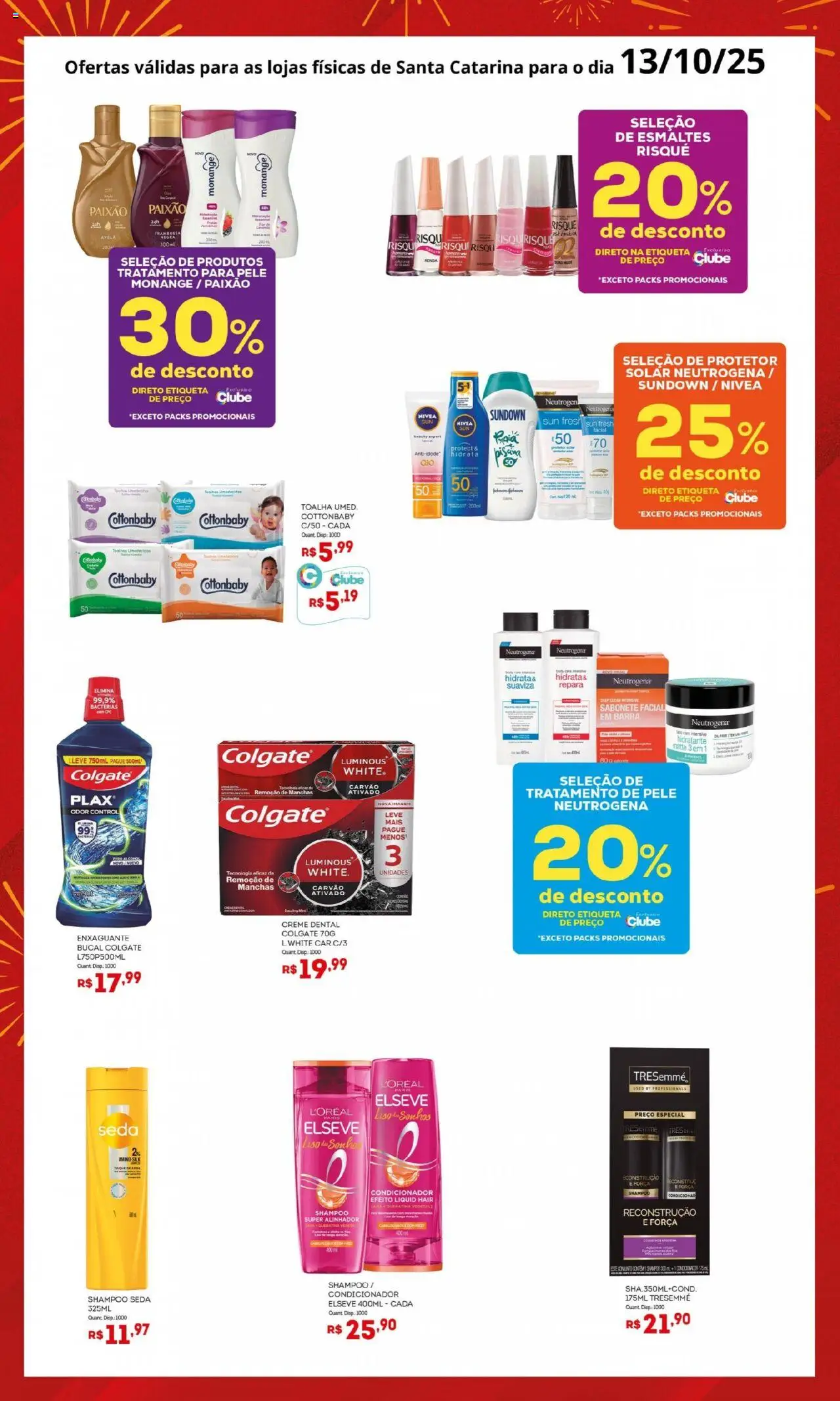 Bistek Supermercados Folheto - válido de 13.10.2025 | Página: 2 | Produtos: Protetor solar, Sabonete, Creme dental, Avelã