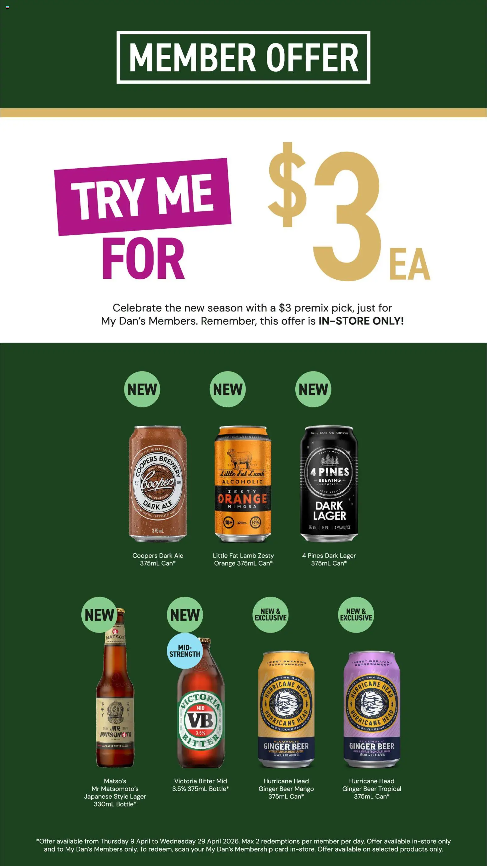 Dan Murphy's catalogue - valid from 09.04.2026 | Page: 28 | Products: Ginger, Beer, Lamb, Mango
