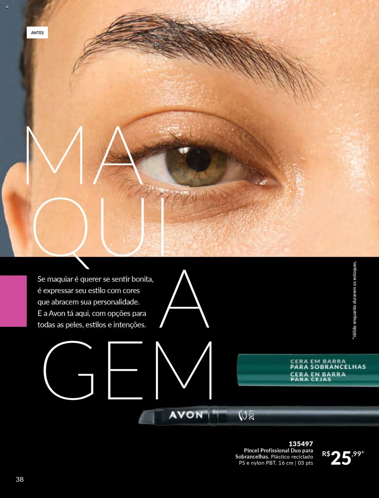 Avon Folheto - válido de 13.08.2025 | Página: 38 | Produtos: Pincel, Cera