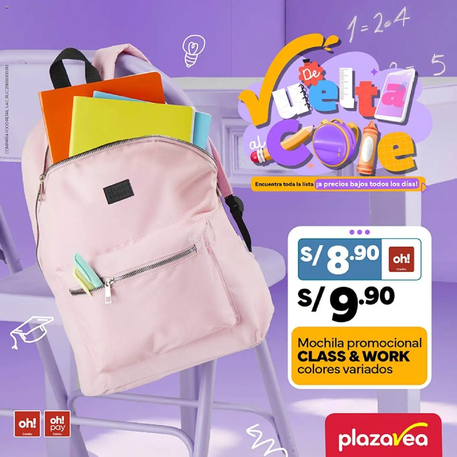 Catálogo Plaza Vea válido desde 02.02.2026 | Página: 1 | Productos: Mochila