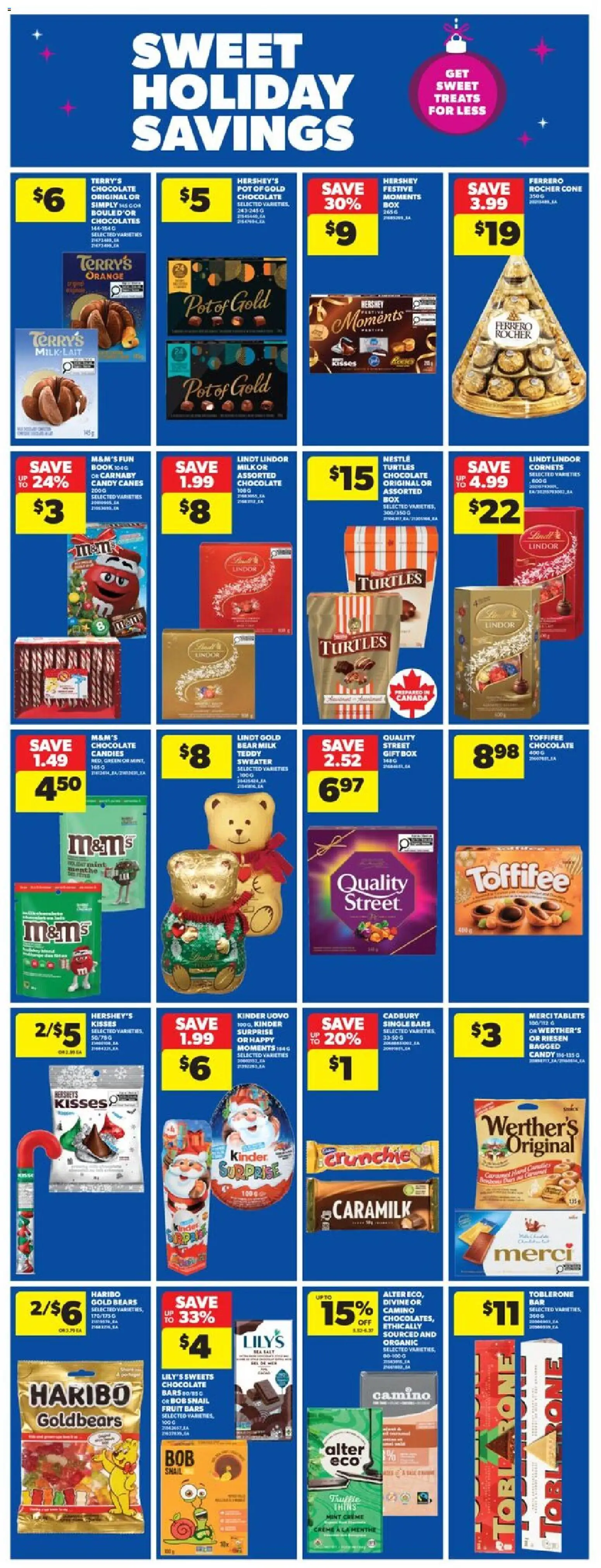Real Canadian Superstore flyer valid from 04.12.2025 | Page: 8 | Products: Box, Milk, Sweater, Chocolate