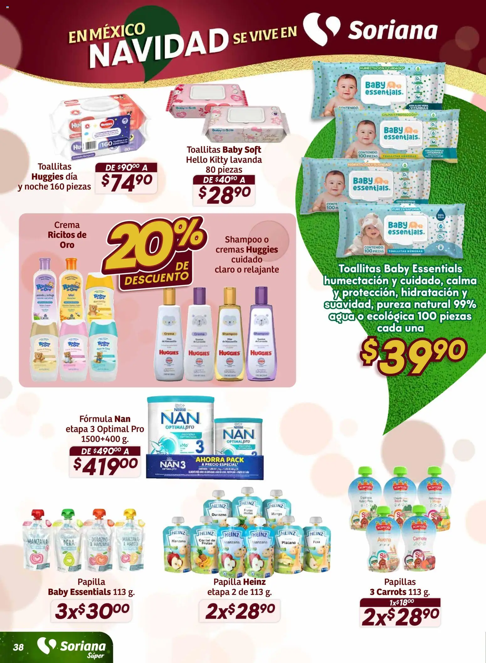 Nuevas ofertas de Soriana válidas en toda la República Mexicana desde el 27.11.2025. ¡Encuentra las mejores ofertas en Soriana - Preciazazaso Súper: Frontera BCN, Son! | Página: 39 | Productos: Crema, Manzana, Lechuga, Espinaca