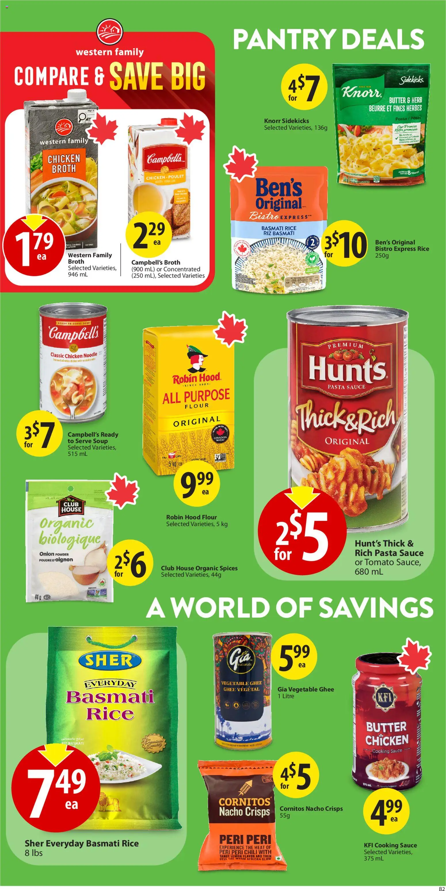 Save on foods flyer valid from 08.01.2026 | Page: 13 | Products: Pasta, Powder, Butter, Chicken