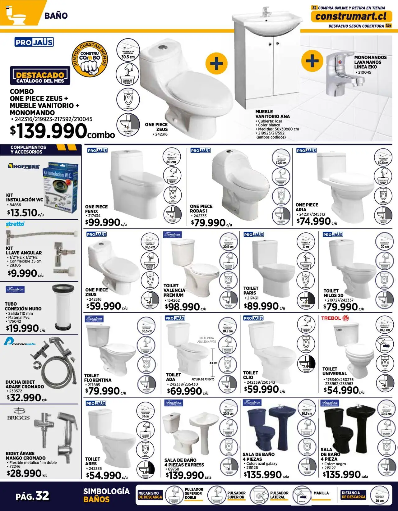 Construmart ofertas  │ válido desde el 10.06.2025 | Página: 32 | Productos: Baño, Flexible, Cubierta, Llave