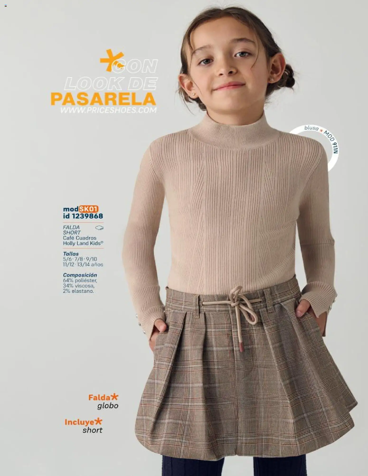 Nuevas ofertas de Price Shoes válidas en toda la República Mexicana desde el 21.10.2025. ¡Encuentra las mejores ofertas en Price Shoes catálogo KIids Oto-Inv 2025! | Página: 23 | Productos: Blusa, Café, Falda, Short