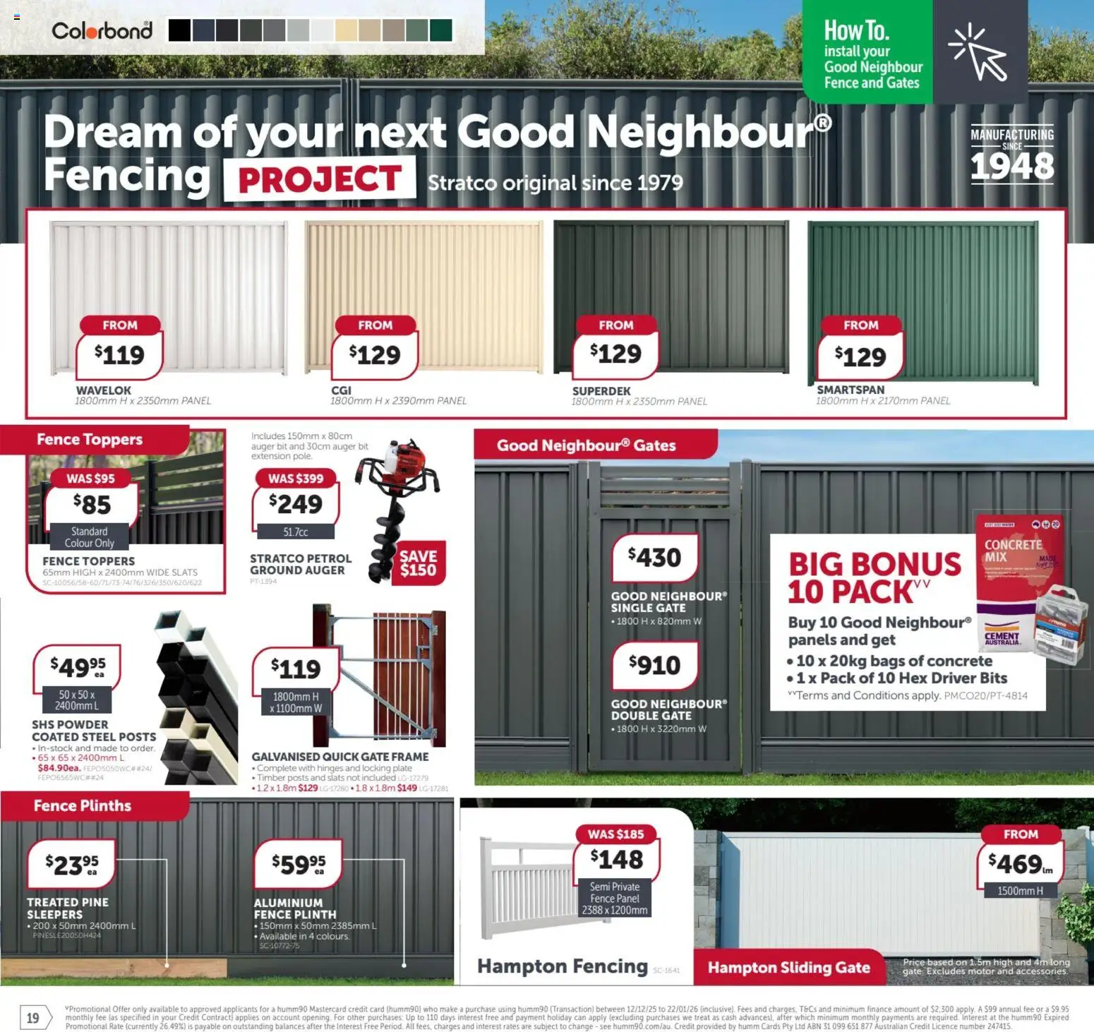 Stratco catalogue - valid from 12.12.2025 | Page: 19 | Products: Fence, Gate, Powder, Accessories