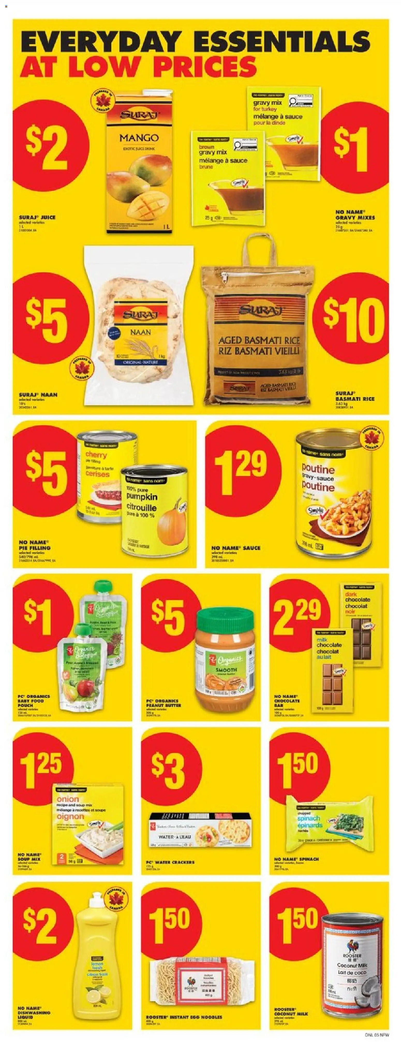 No Frills flyer valid from 18.12.2025 | Page: 10 | Products: Noodles, Milk, Butter, Juice