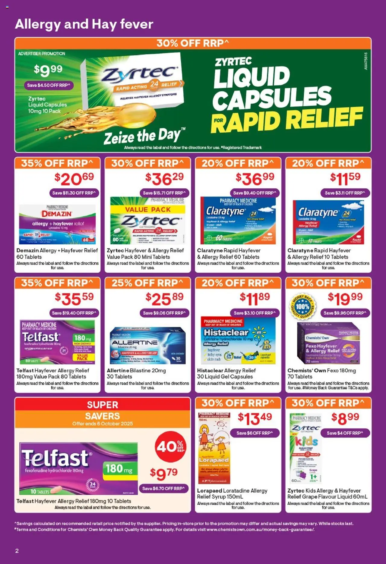 Discount Drug Stores catalogue - valid from 10.09.2025 | Page: 3 | Products: Tablets, Allergy