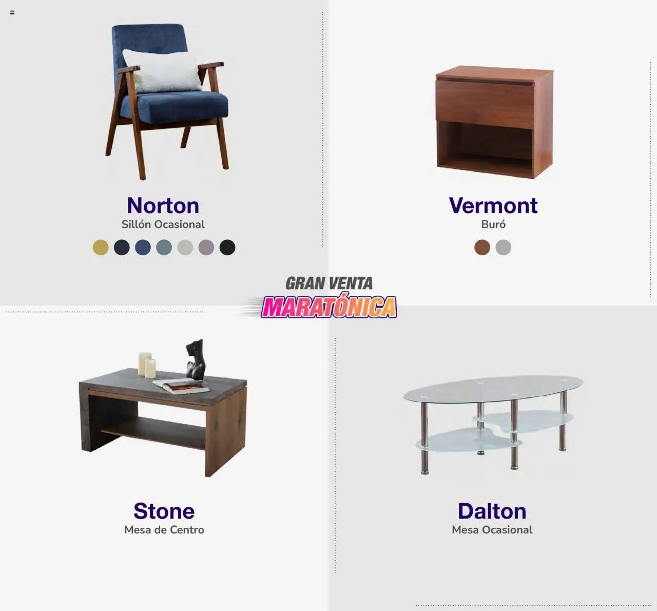 Nuevas ofertas de Muebles Dico válidas en toda la República Mexicana desde el 03.10.2025. ¡Encuentra las mejores ofertas en Muebles Dico - Catálogo Gran Venta Maratónica ! | Página: 32 | Productos: Sillón, Buró, Mesa de centro, Mesa