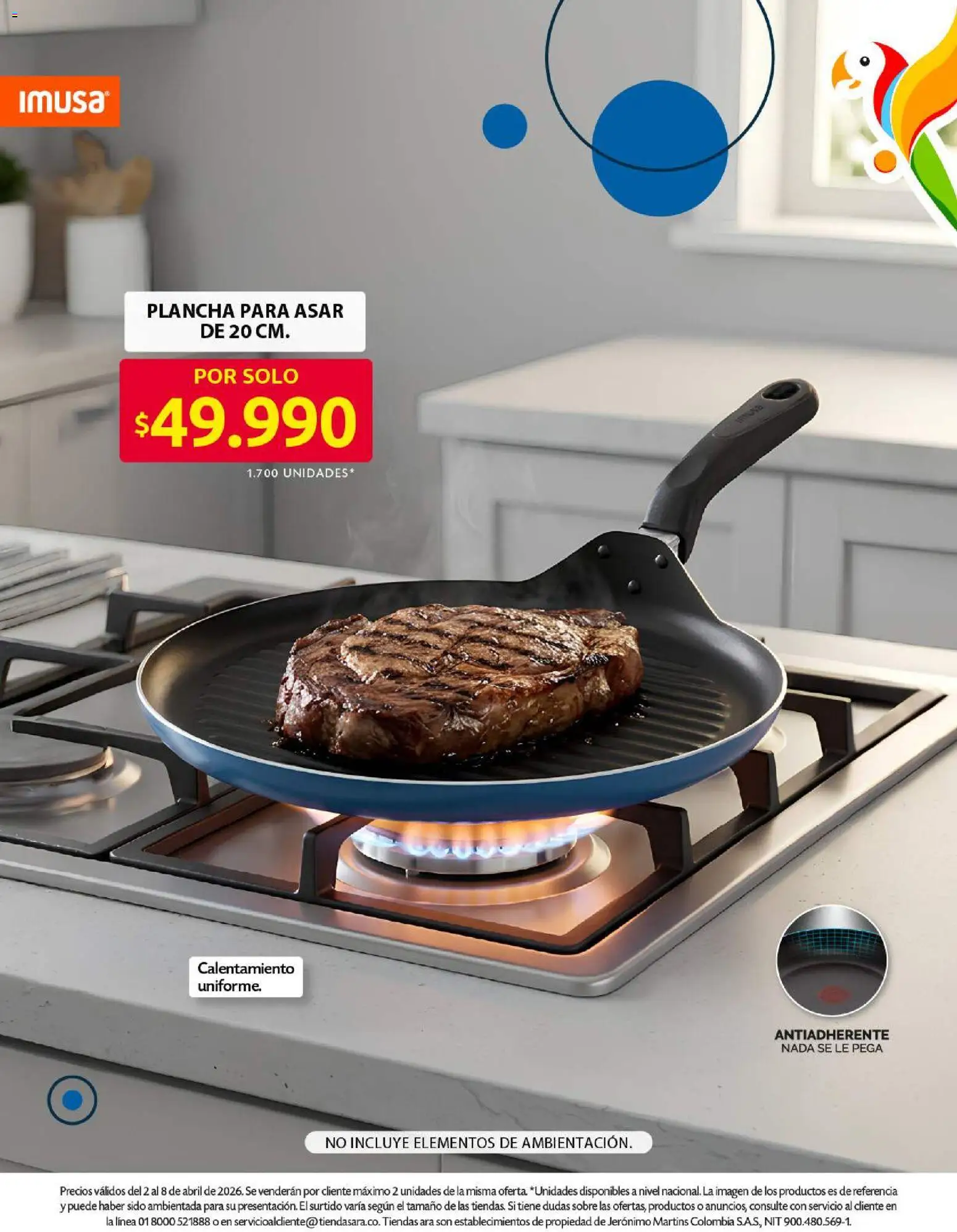 Ara revista - valida desde el 02.04.2026 | Página: 4 | Productos: Plancha, Sobre