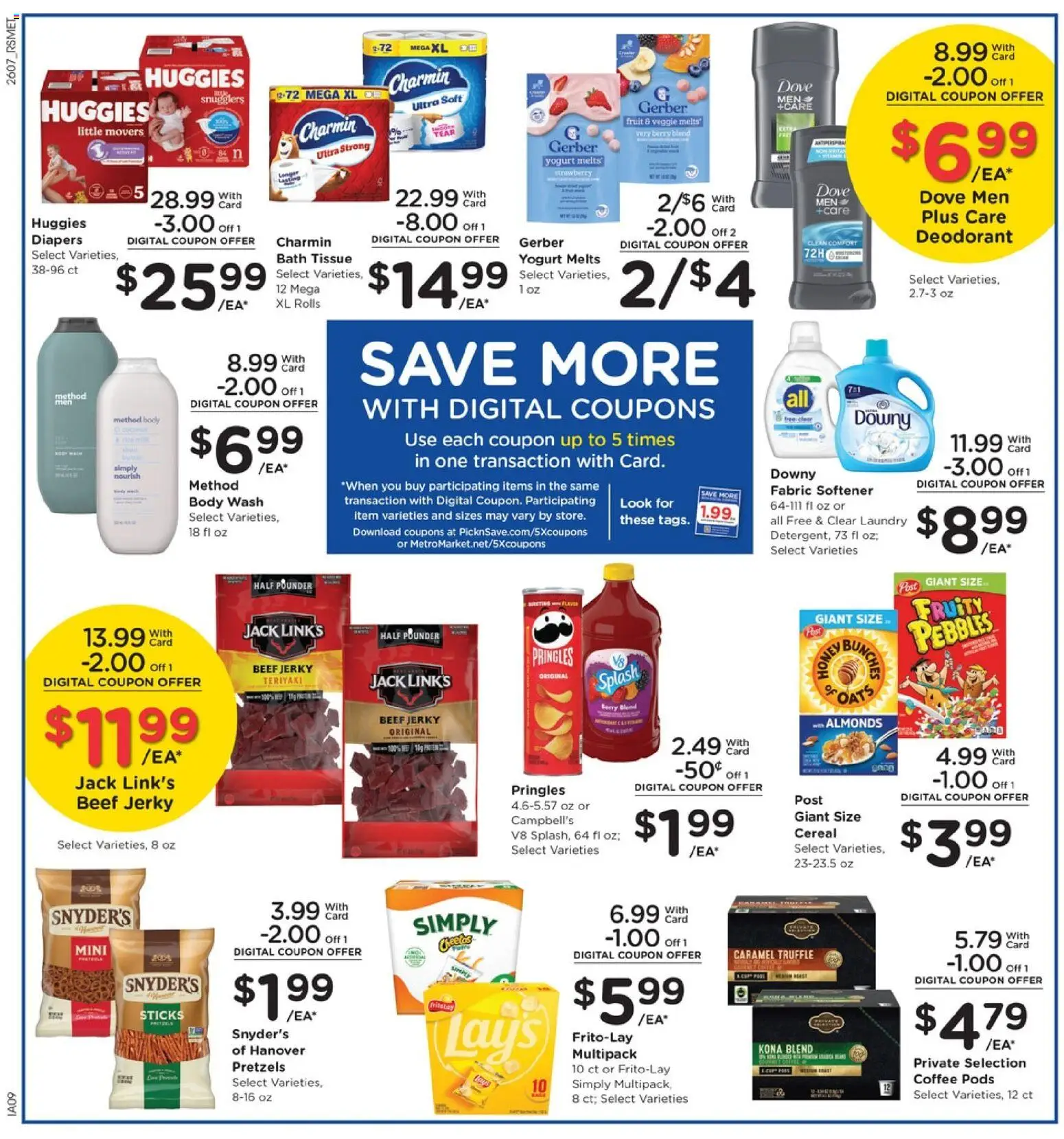 Pick ‘n Save Weekly Ad - valid from 18.03.2026 | Page: 7 | Products: Yogurt, Coffee, Fabric softener, Beef