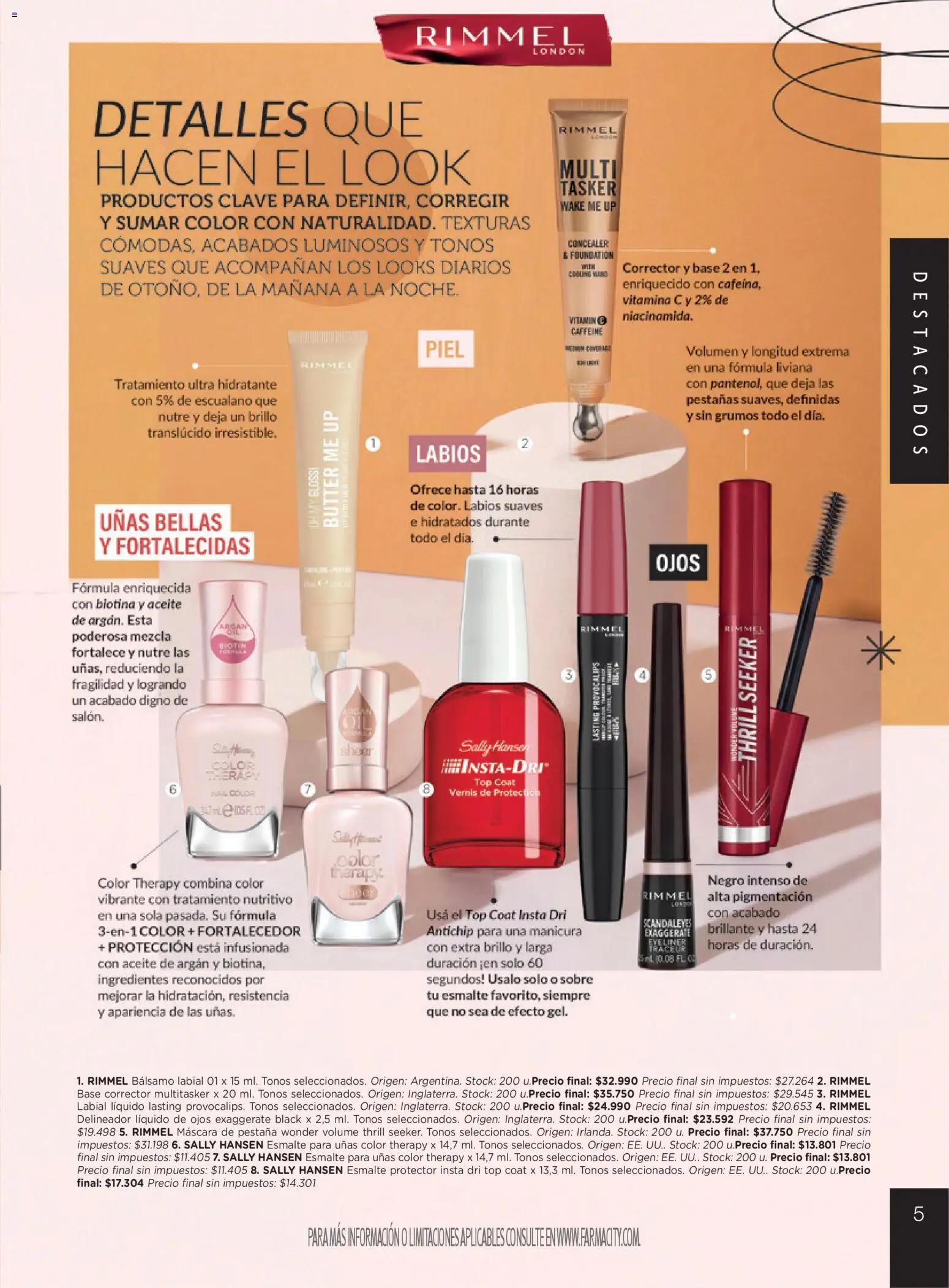 Farmacity catálogo │ válido desde el 09.04.2026 | Página: 5 | Productos: Sobre, Aceite, Brillo, Bálsamo