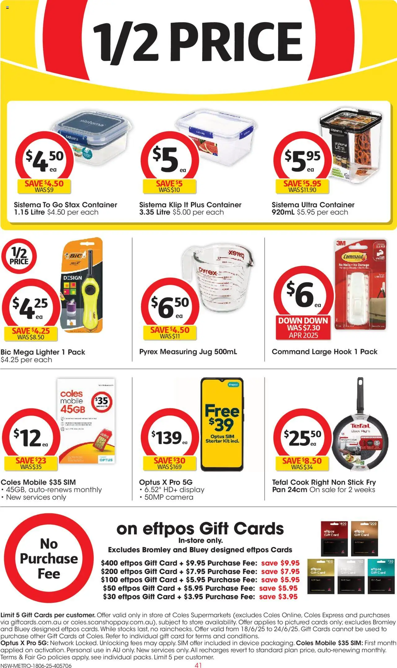 Coles catalogue - valid from 18.06.2025 | Page: 41 | Products: Device, Camera, Mobile
