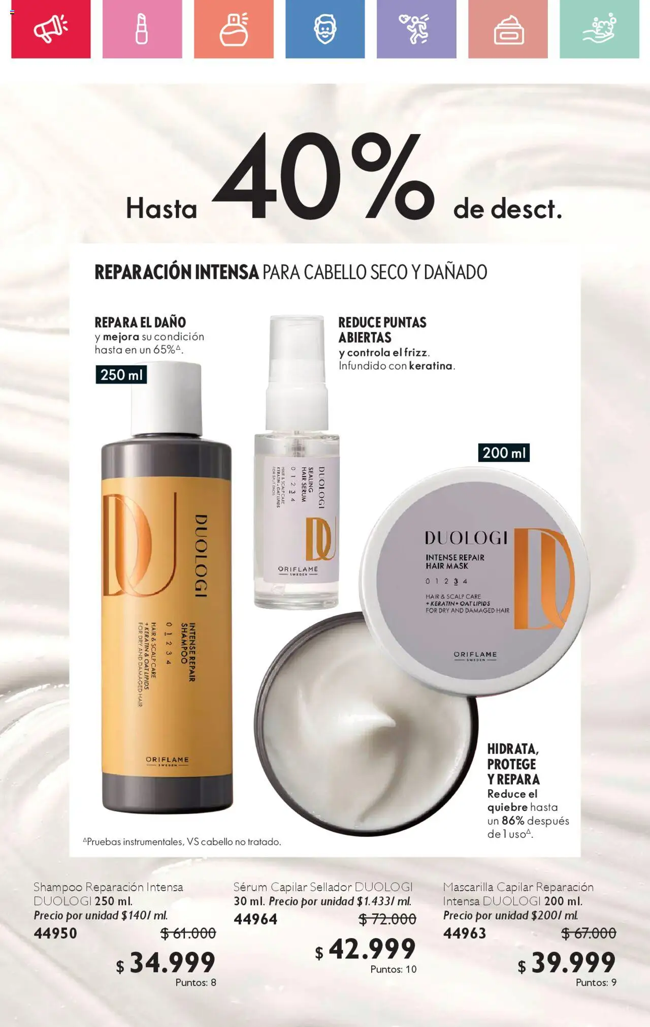 Oriflame revista - valida desde el 02.08.2025 | Página: 77 | Productos: Serum, Shampoo, Mascarilla