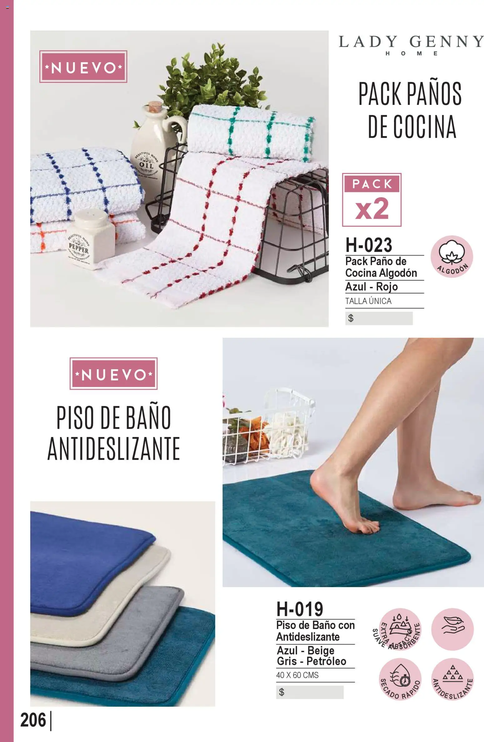 Ofertas Lady Genny │ válido desde el 09.02.2026 | Página: 208 | Productos: Algodón, Baño, Petróleo, Paño de cocina