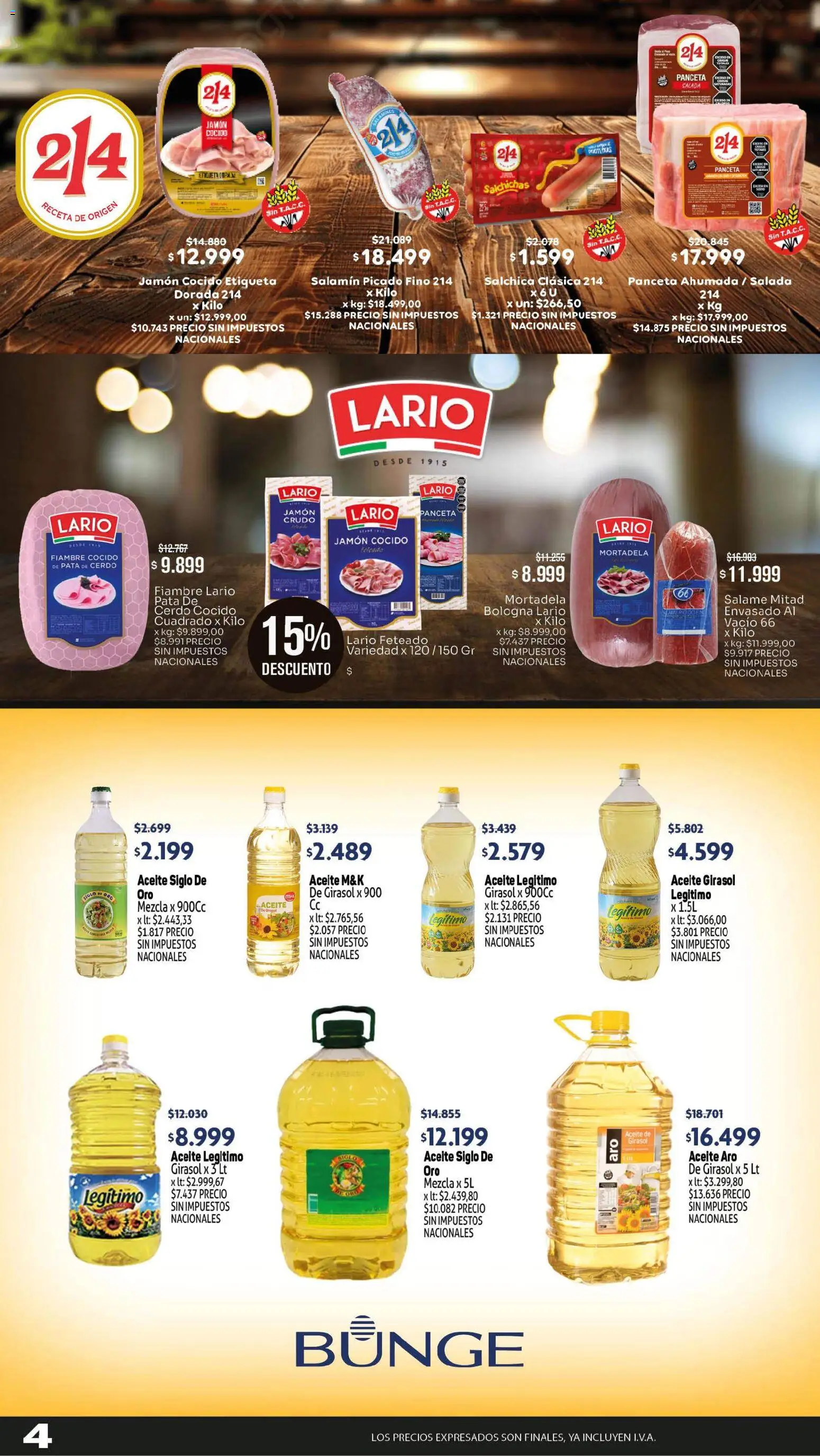 Makro ofertas │ válido desde el 23.04.2026 | Página: 4 | Productos: Panceta, Jamón, Salame, Cerdo