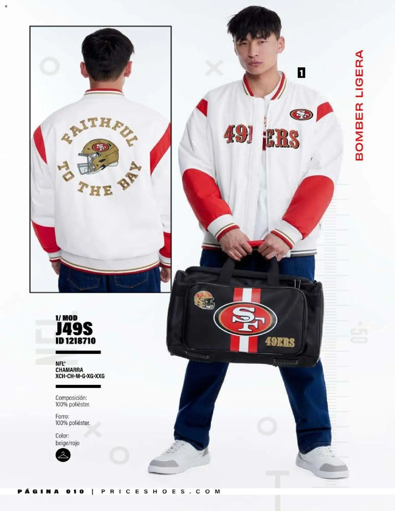 Nuevas ofertas de Price Shoes válidas en toda la República Mexicana desde el 20.03.2026. ¡Encuentra las mejores ofertas en Price Shoes catálogo NFL! | Página: 10 | Productos: Chamarra