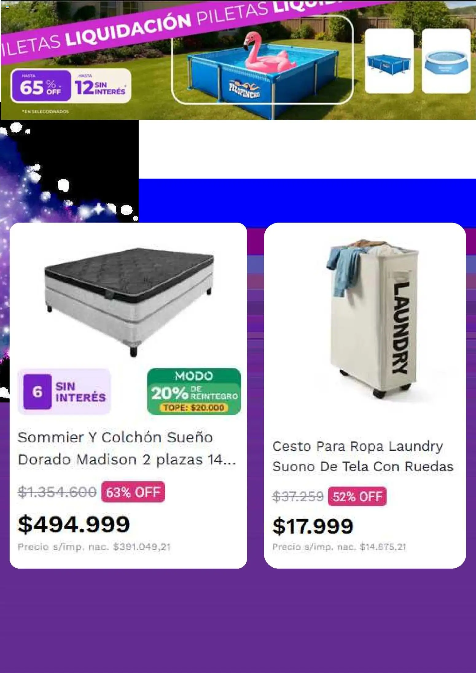 Frávega ofertas │ válido desde el 20.01.2026 | Página: 4 | Productos: Colchón, Ropa