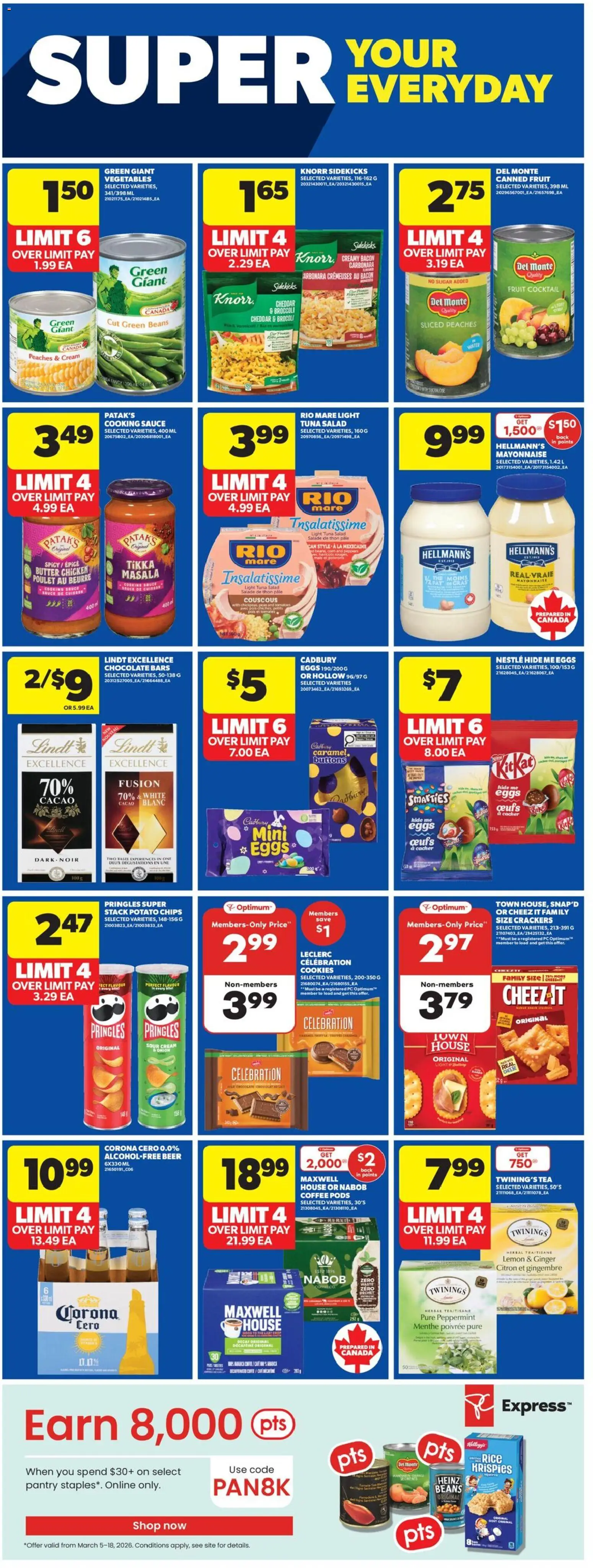 Real Canadian Superstore flyer valid from 05.03.2026 | Page: 20 | Products: Rice, Salad, Eggs, Coffee