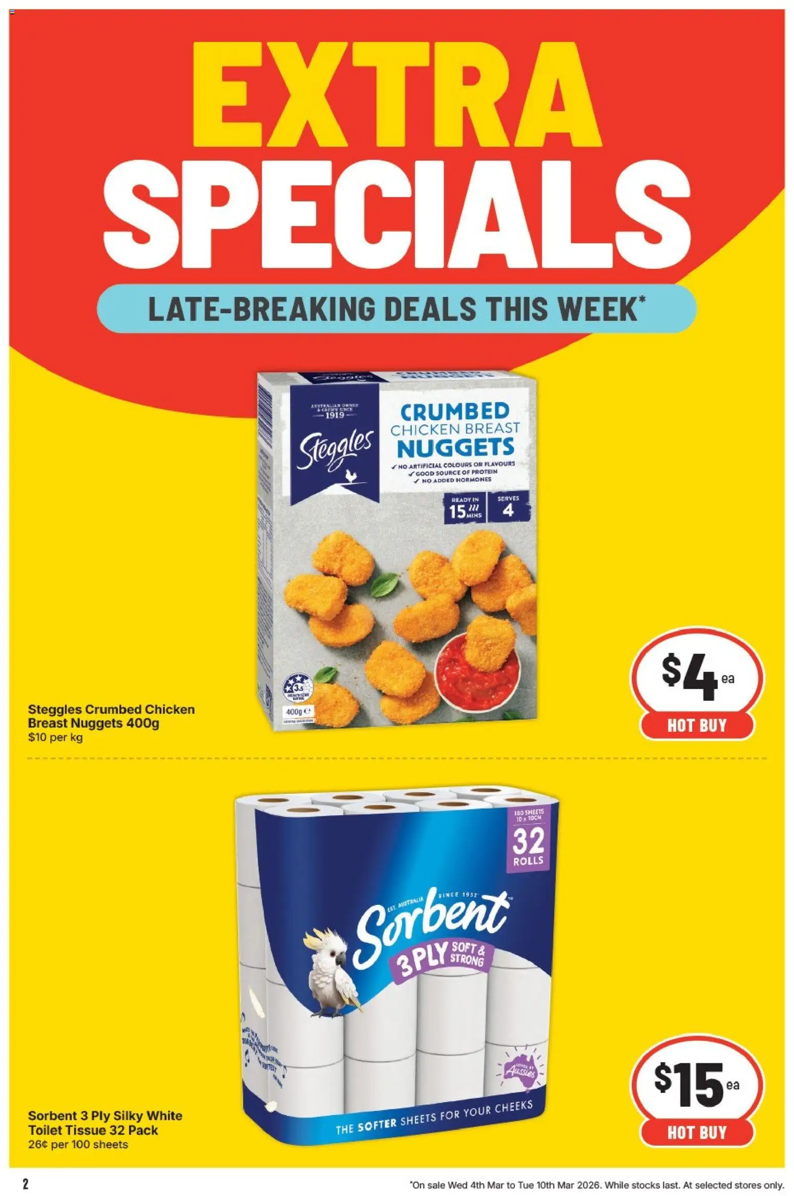 IGA catalogue - valid from 04.03.2026 | Page: 3 | Products: Chicken, Lamb, Sugar, Lime