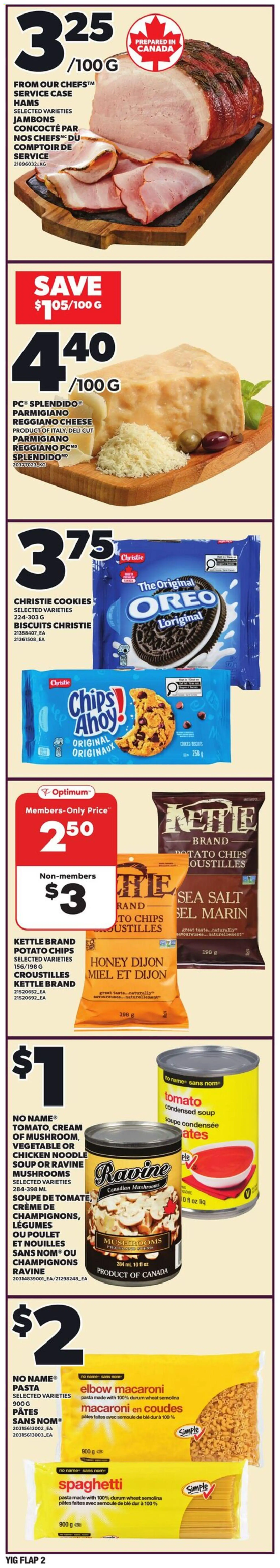 Independent Grocer flyer valid from 23.04.2026 | Page: 2 | Products: Chips, Cookies, Kettle, Chicken