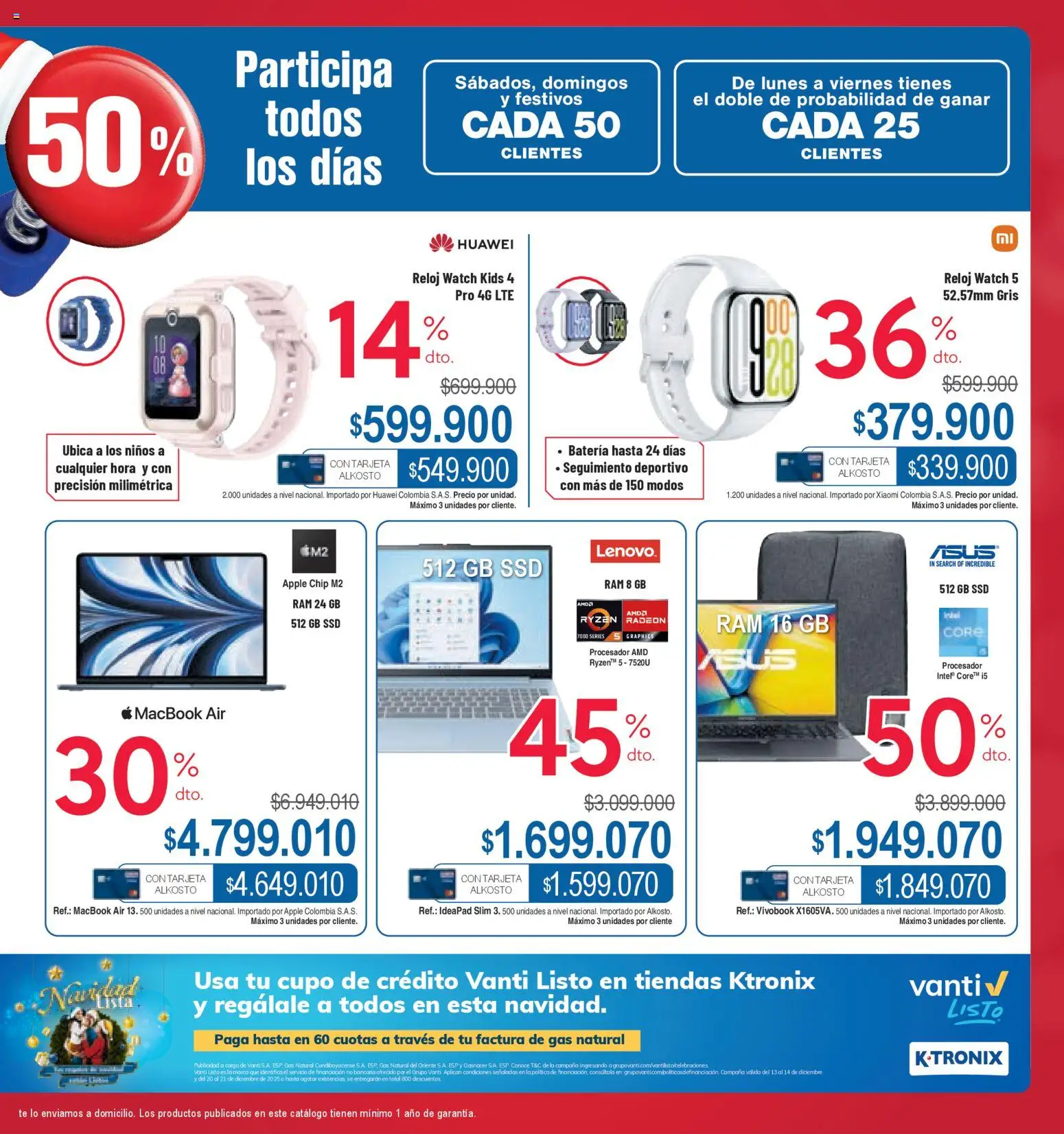 Ktronix revista - valida desde el 08.12.2025 | Página: 7 | Productos: Té, Reloj, Batería