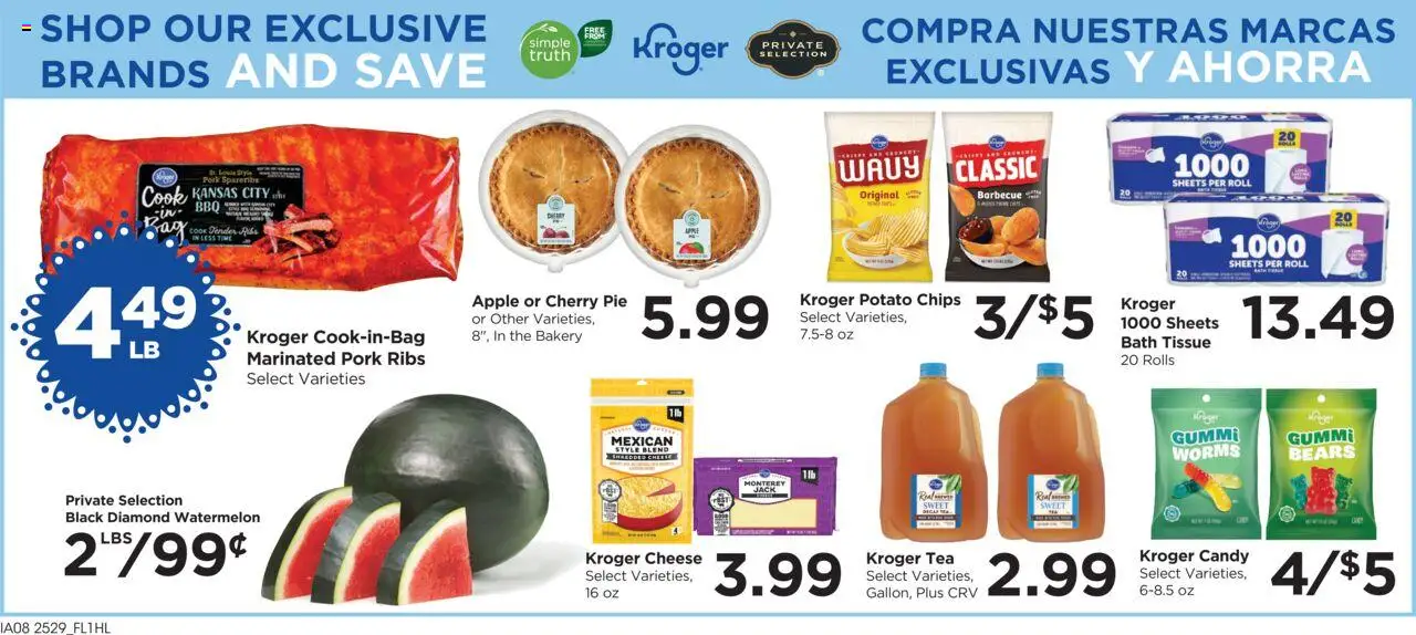 Food 4 Less Weekly Ad - valid from 20.08.2025 | Page: 6 | Products: Bath, Cheese, Pork, Chips