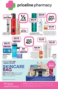 Preview of Priceline Pharmacy catalogue  - valid from 09.04.2026