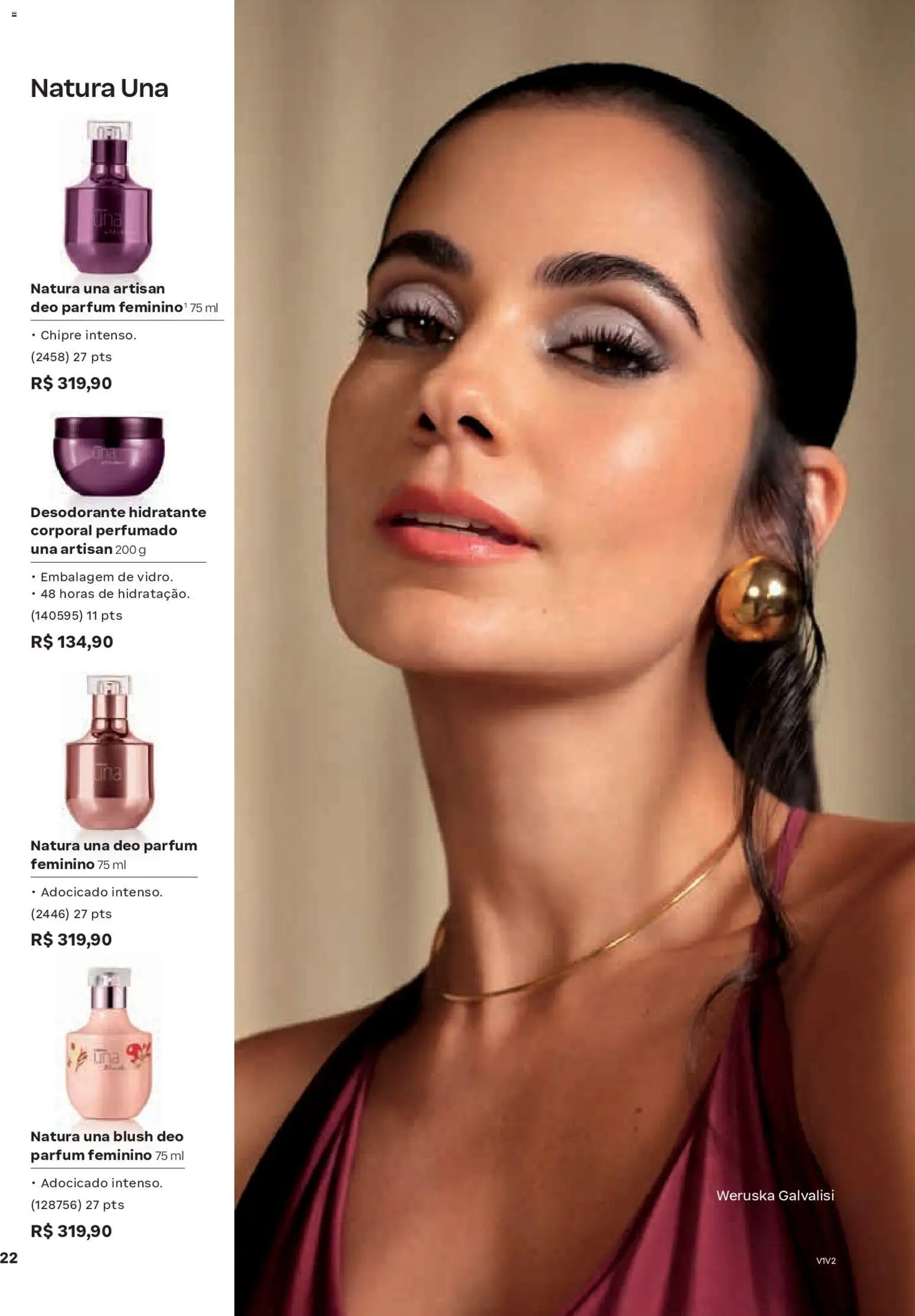 Natura Folheto - válido de 19.02.2026 | Página: 22 | Produtos: Blush, Hidratante corporal, Desodorante