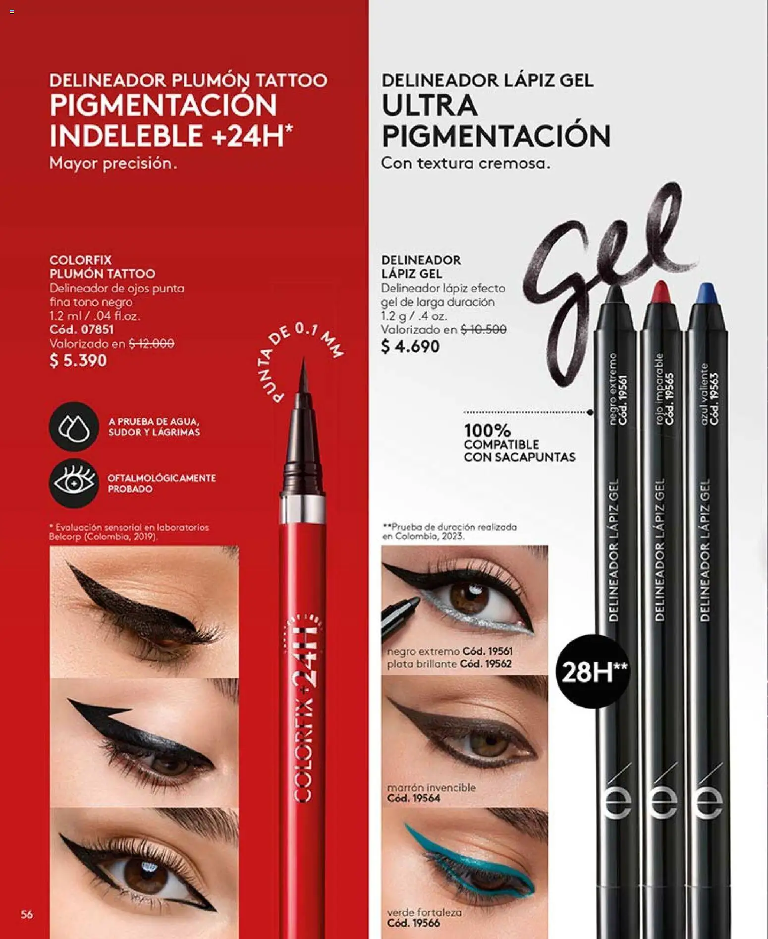 Catálogo Ésika Campaña 5 │ válido desde el 01.03.2026 | Página: 56 | Productos: Sacapuntas, Delineador de ojos, Delineador, Plumón