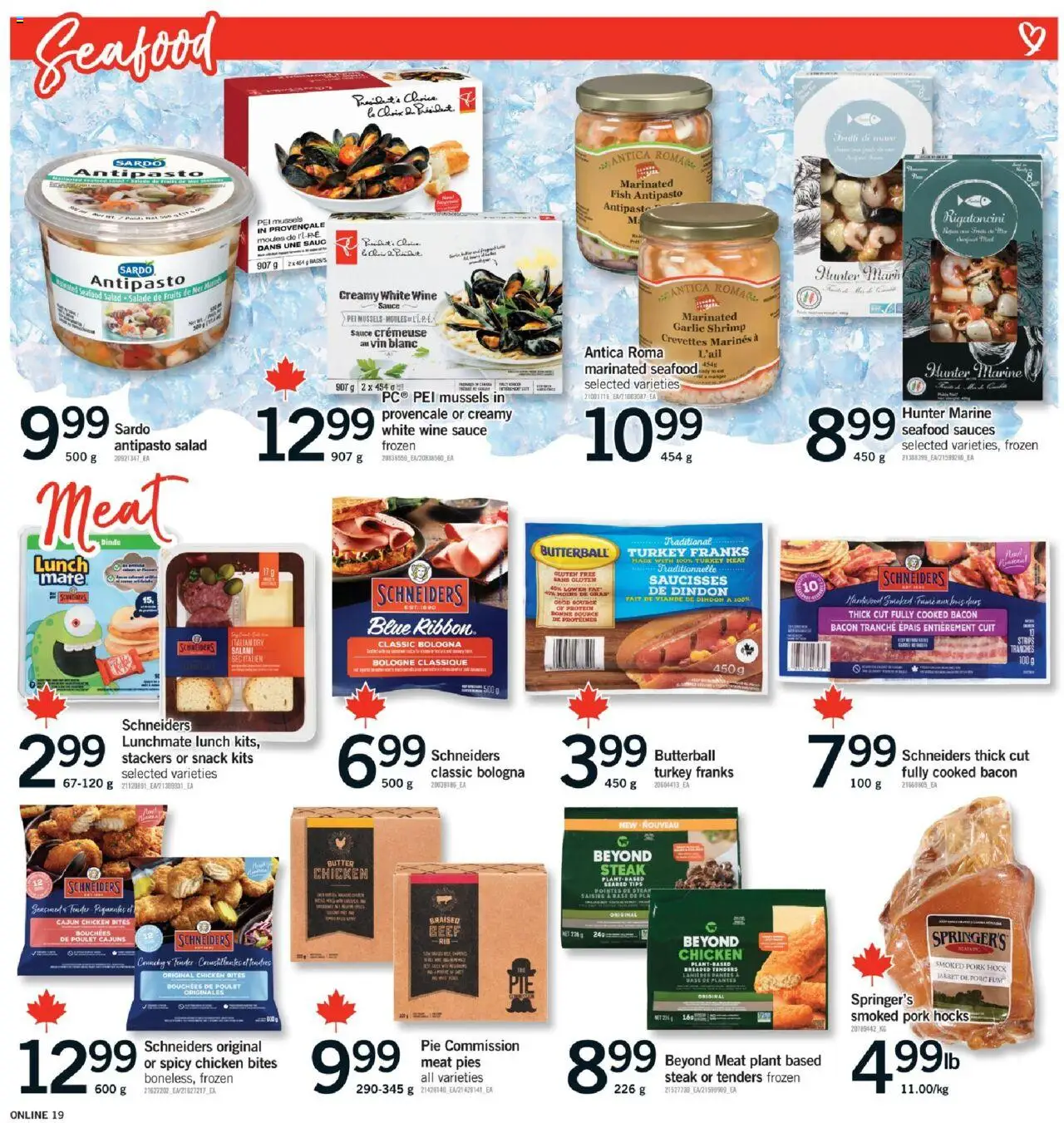Fortinos flyer valid from 18.09.2025 | Page: 18 | Products: Fish, Beef, Wine, Chicken