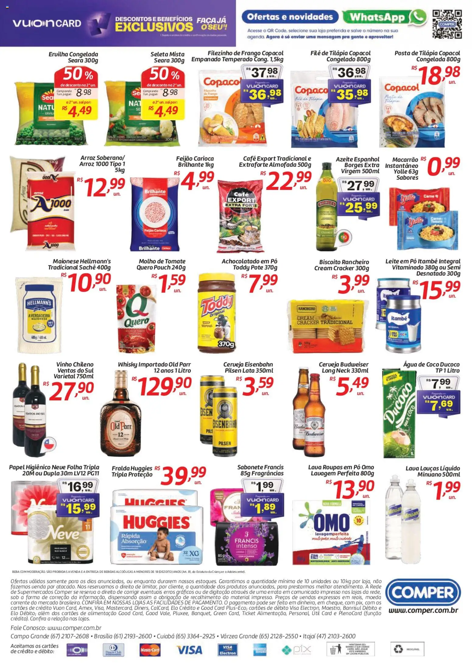 Comper Folheto - válido de 05.11.2025 | Página: 2 | Produtos: Whisky, Molho de tomate, Vinho, Maionese