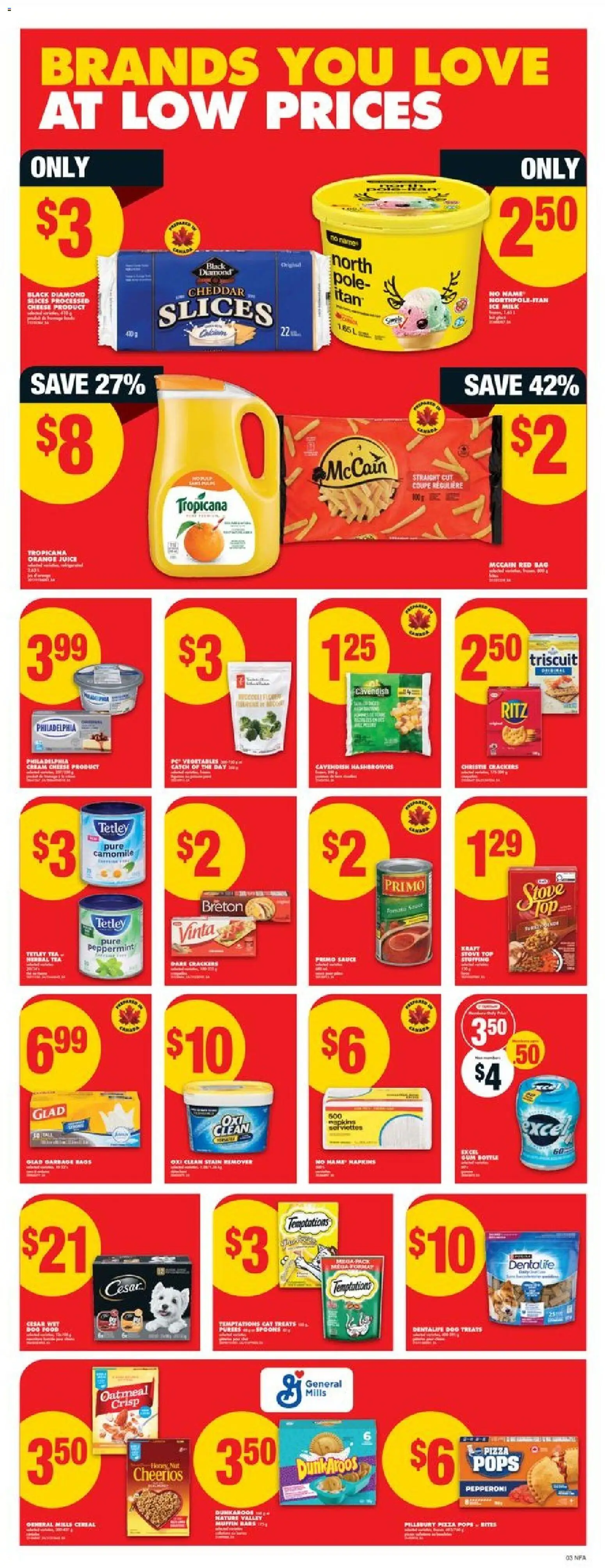 No Frills flyer valid from 18.12.2025 | Page: 4 | Products: Ice cream, Bag, Stain remover, Cheese