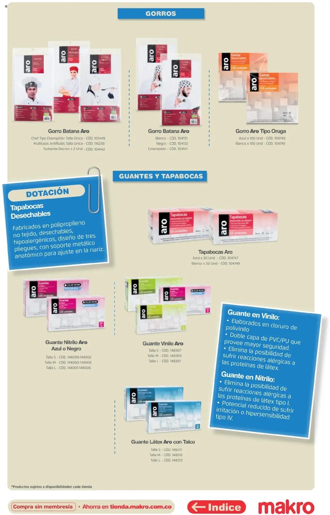 Makro revista - valida desde el 16.04.2025 | Página: 66 | Productos: Guantes, Guante, Tapabocas