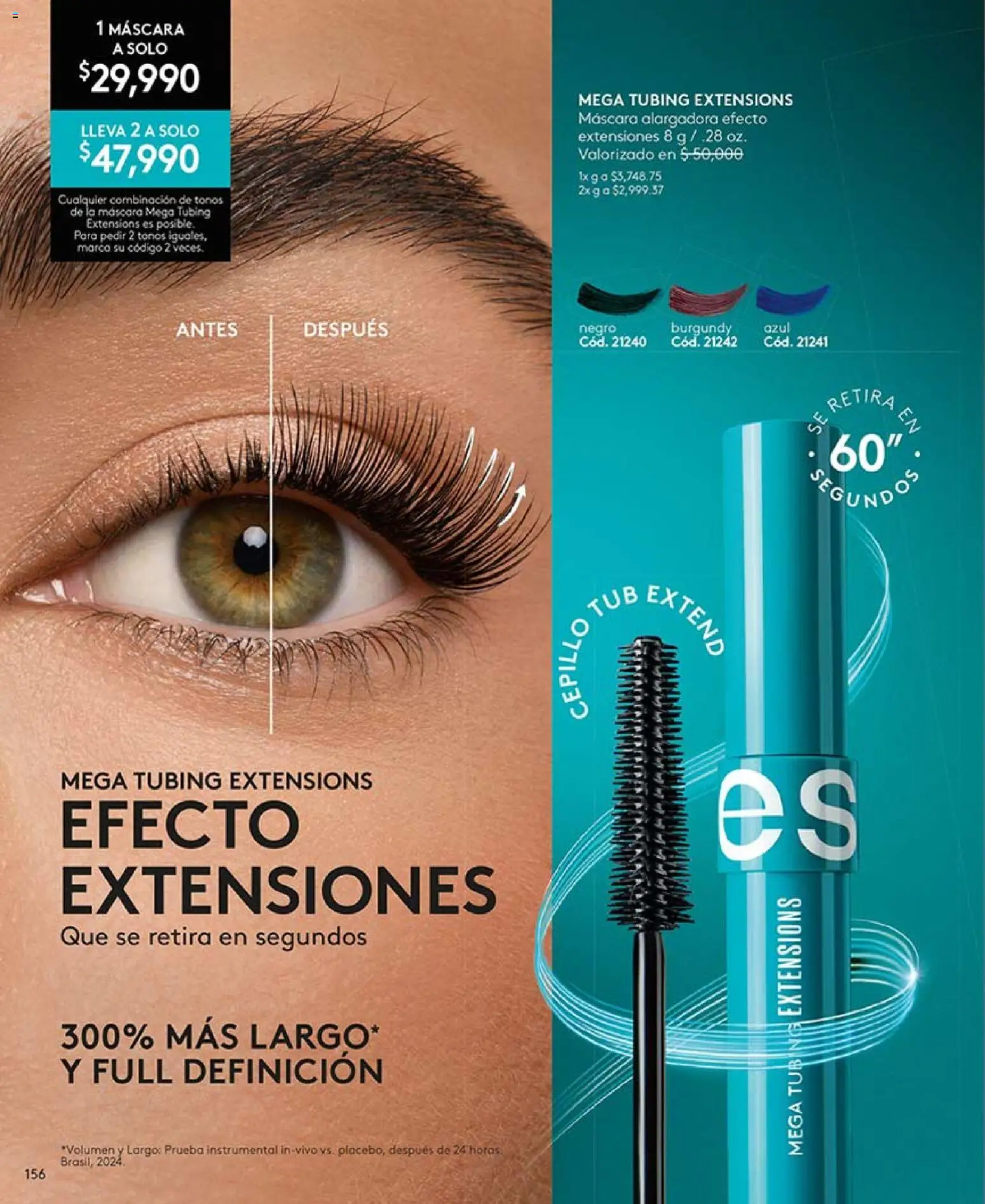 Ésika revista - valida desde el 02.03.2026 | Página: 156 | Productos: Cepillo, Máscara, Combinación