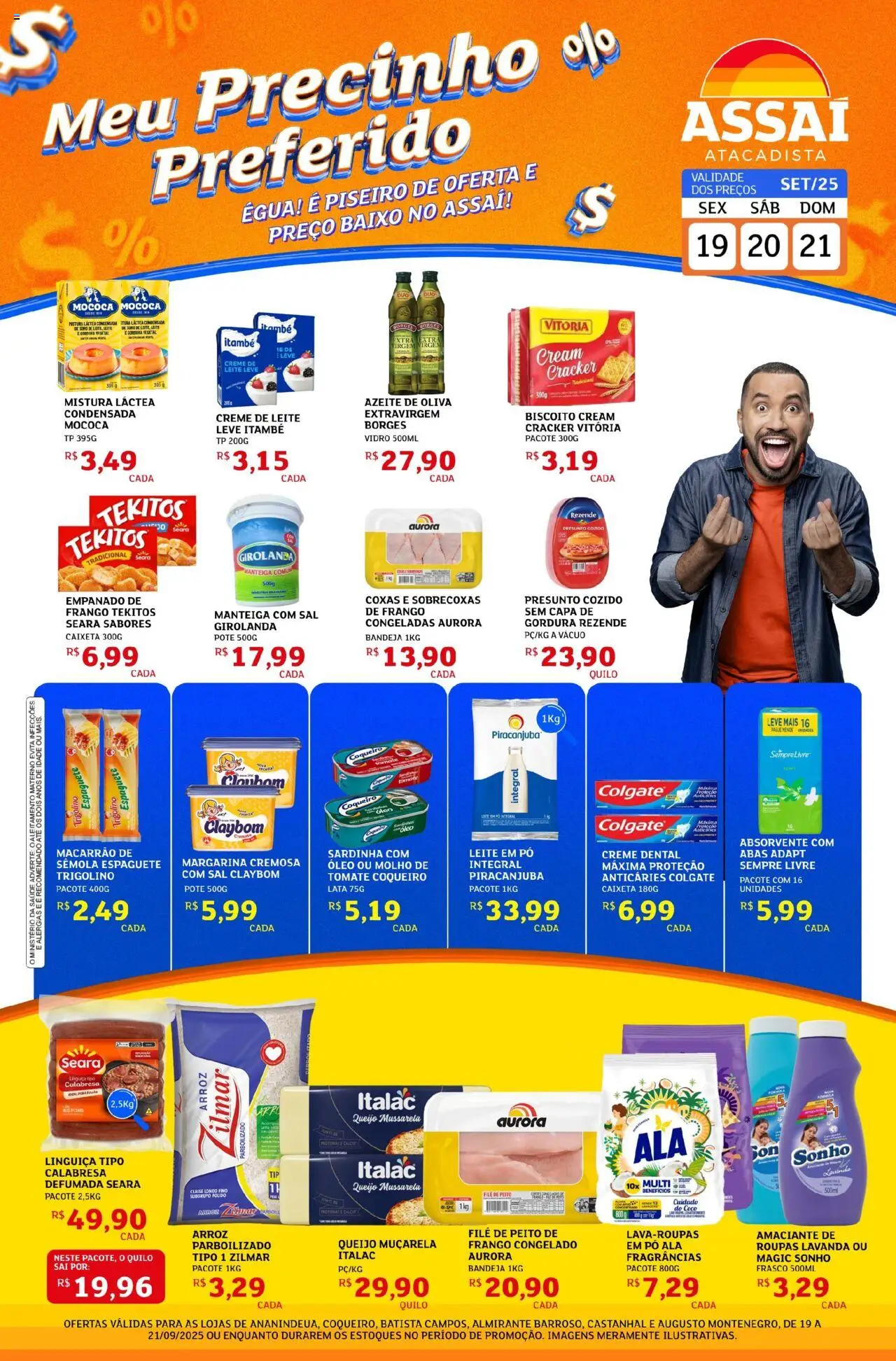 Assaí Atacadista Folheto - válido de 19.09.2025 | Página: 1 | Produtos: Cálcio, Frango, Azeite, Leite em pó