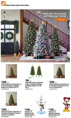 Preview of Home Depot weekly ads valid from 30.10.2025